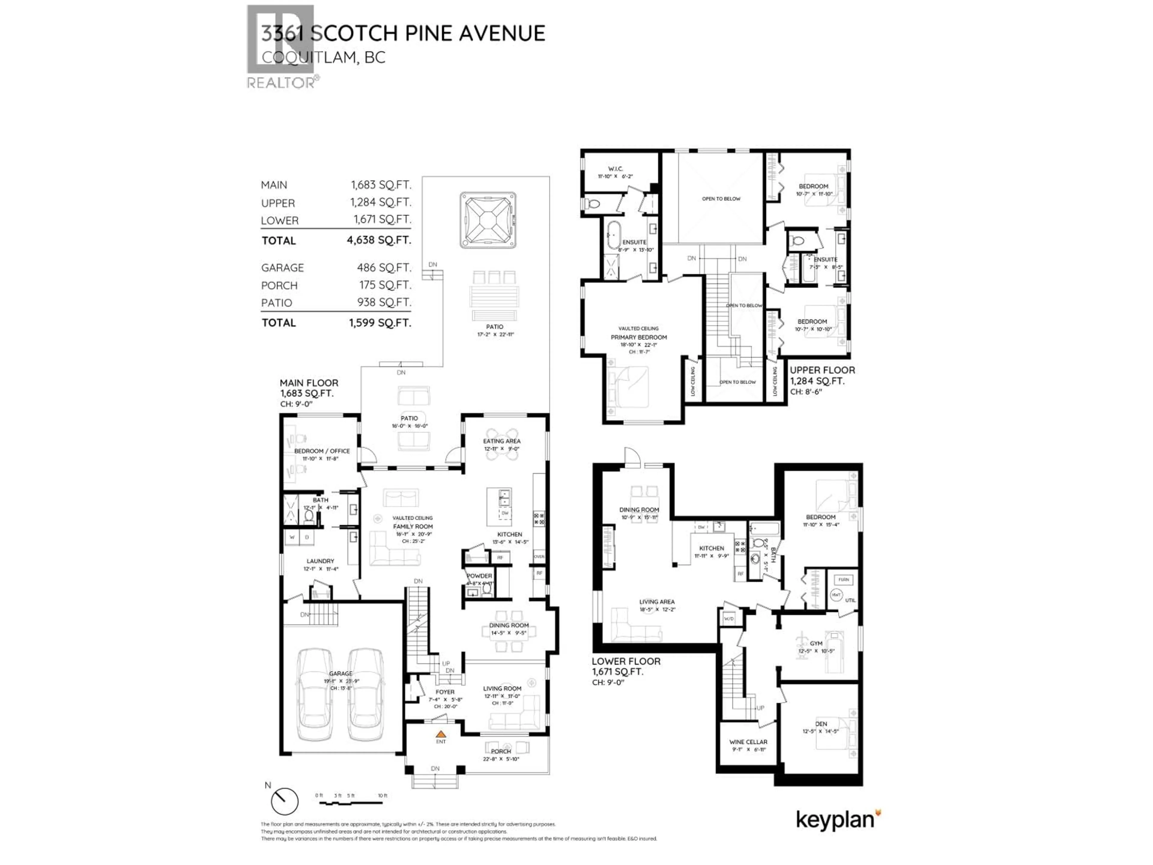 Floor plan for 3361 SCOTCH PINE AVENUE, Coquitlam British Columbia V3E0C4