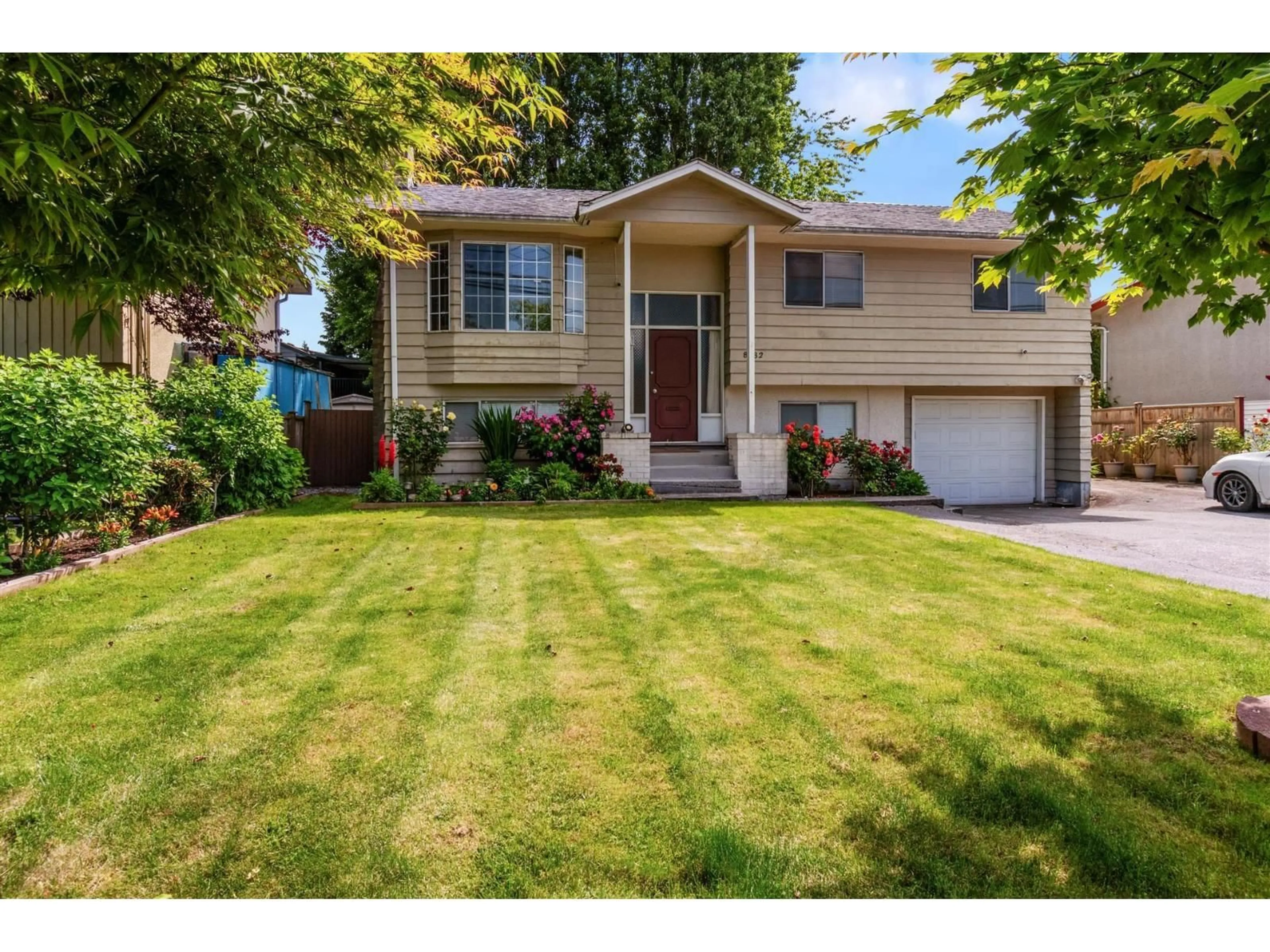 Home with vinyl exterior material, street for 8082 112 STREET, Delta British Columbia V4C4W3