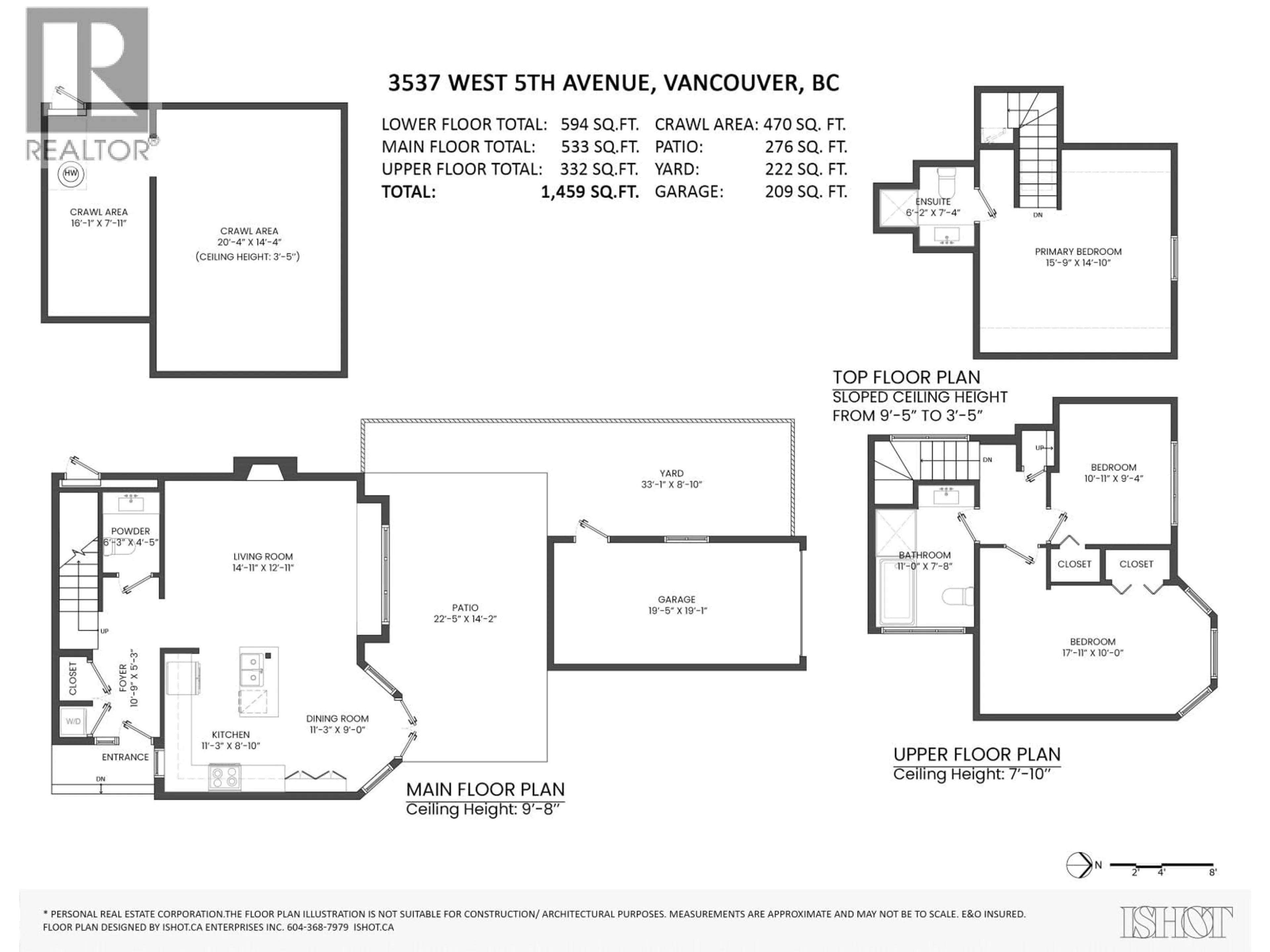 Floor plan for 3537 5TH AVENUE, Vancouver British Columbia V6R1S1