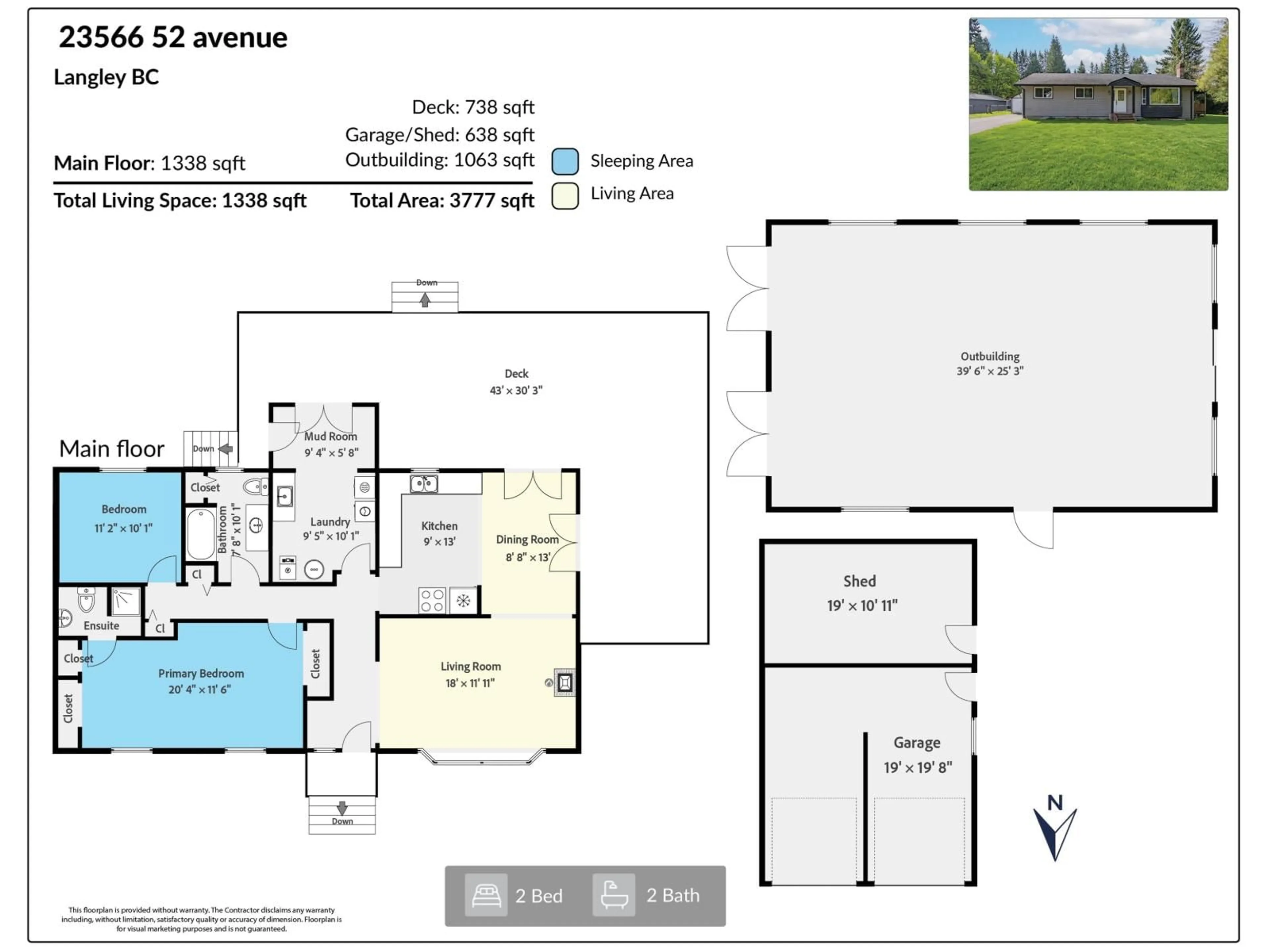 Floor plan for 23566 52 AVENUE, Langley British Columbia V2Z2P5