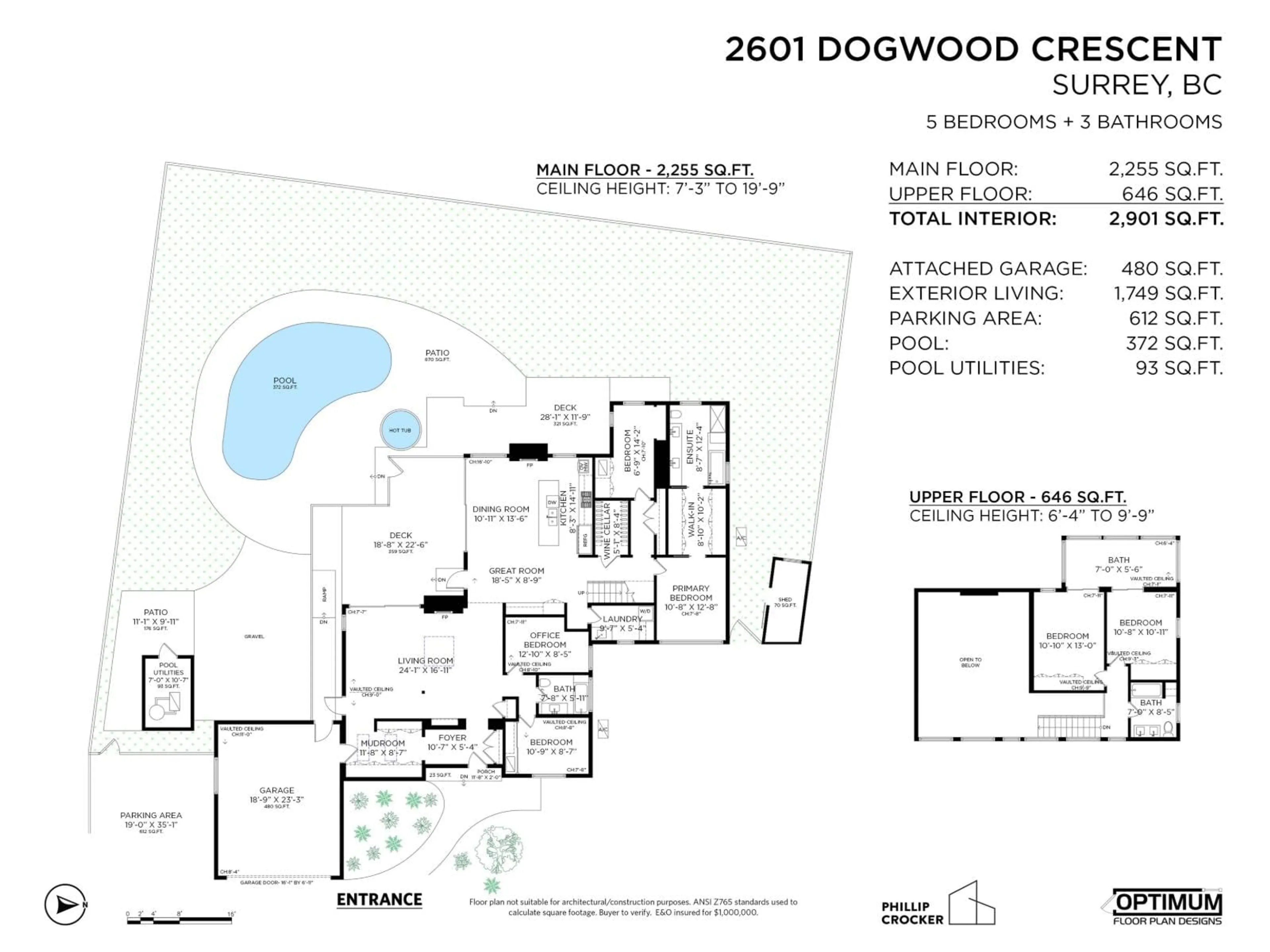 Floor plan for 2601 DOGWOOD DRIVE, Surrey British Columbia V4A3K4