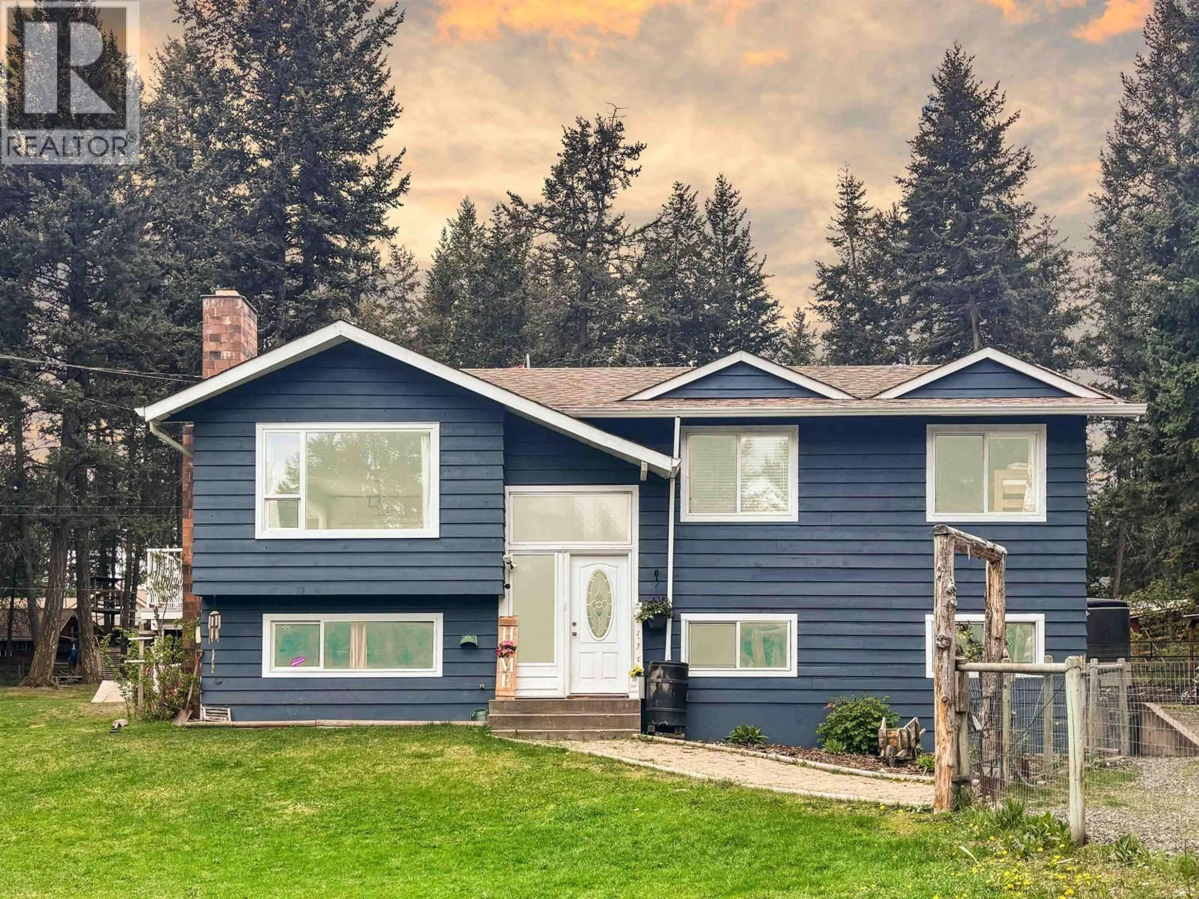 Home with vinyl exterior material, street for 5047 EASZEE DRIVE, 108 Mile Ranch British Columbia V0K2Z0