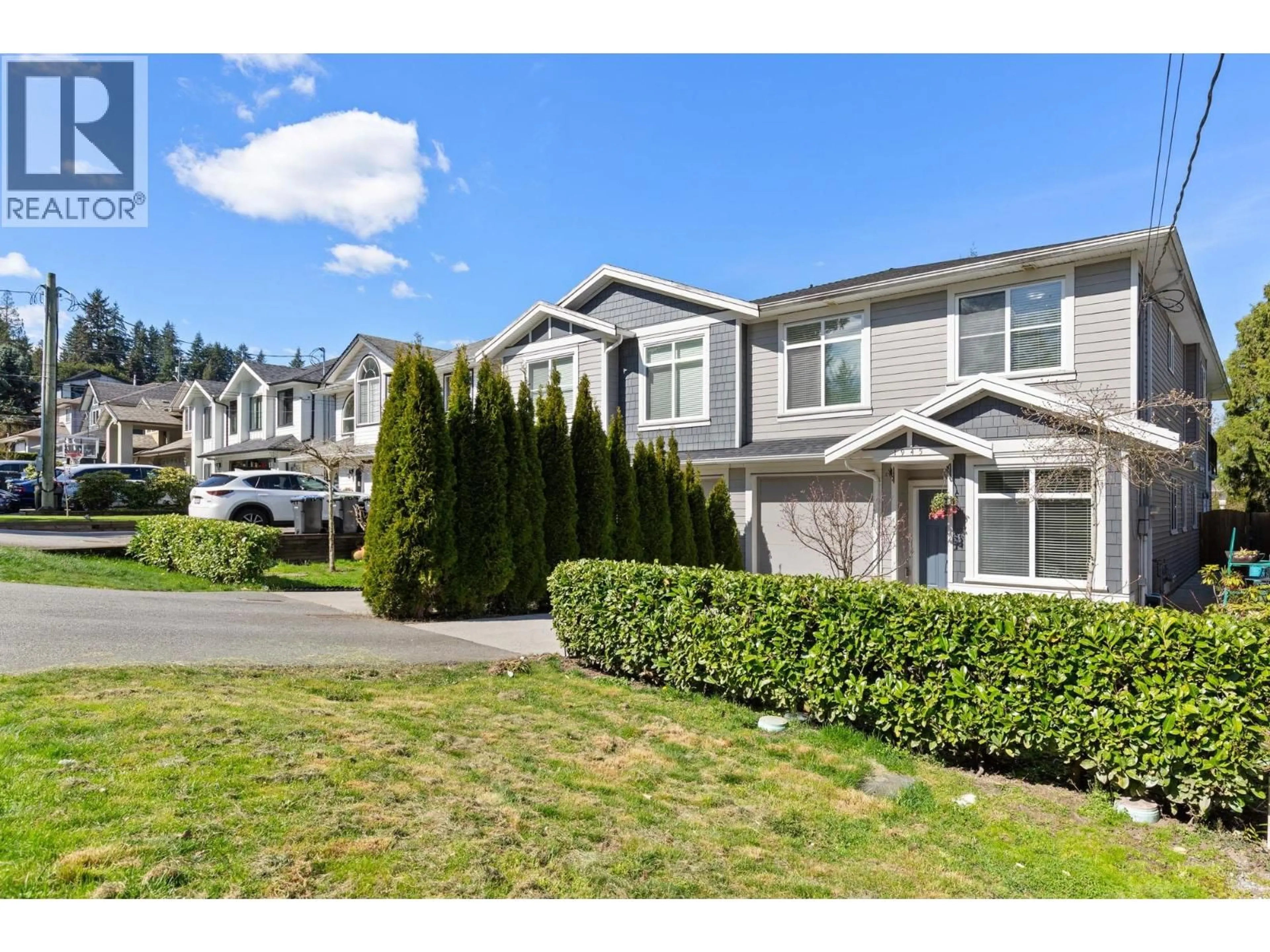 A pic from outside/outdoor area/front of a property/back of a property/a pic from drone, mountain view for 1945 MORGAN AVENUE, Port Coquitlam British Columbia V3C1K1