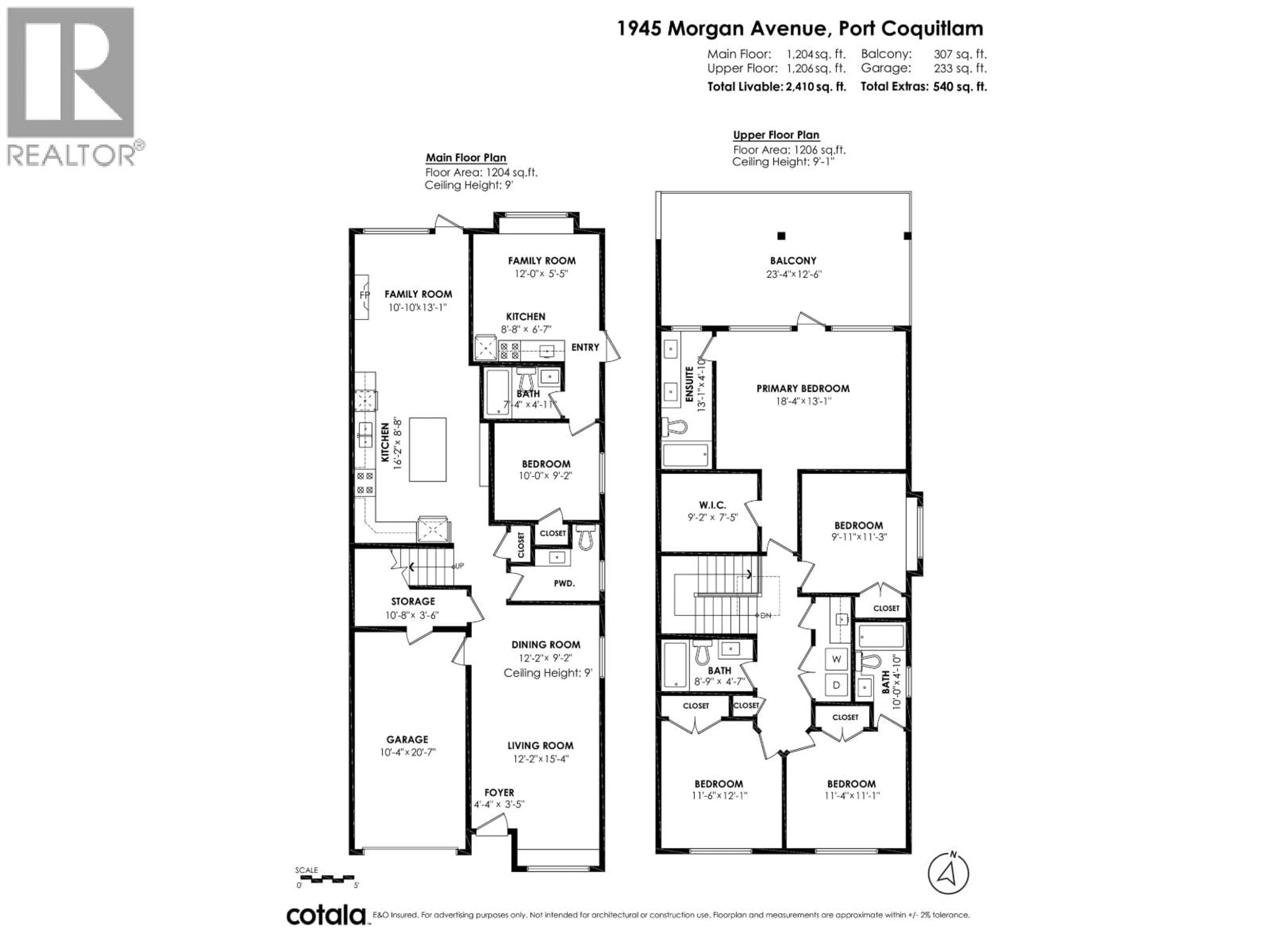 Floor plan for 1945 MORGAN AVENUE, Port Coquitlam British Columbia V3C1K1