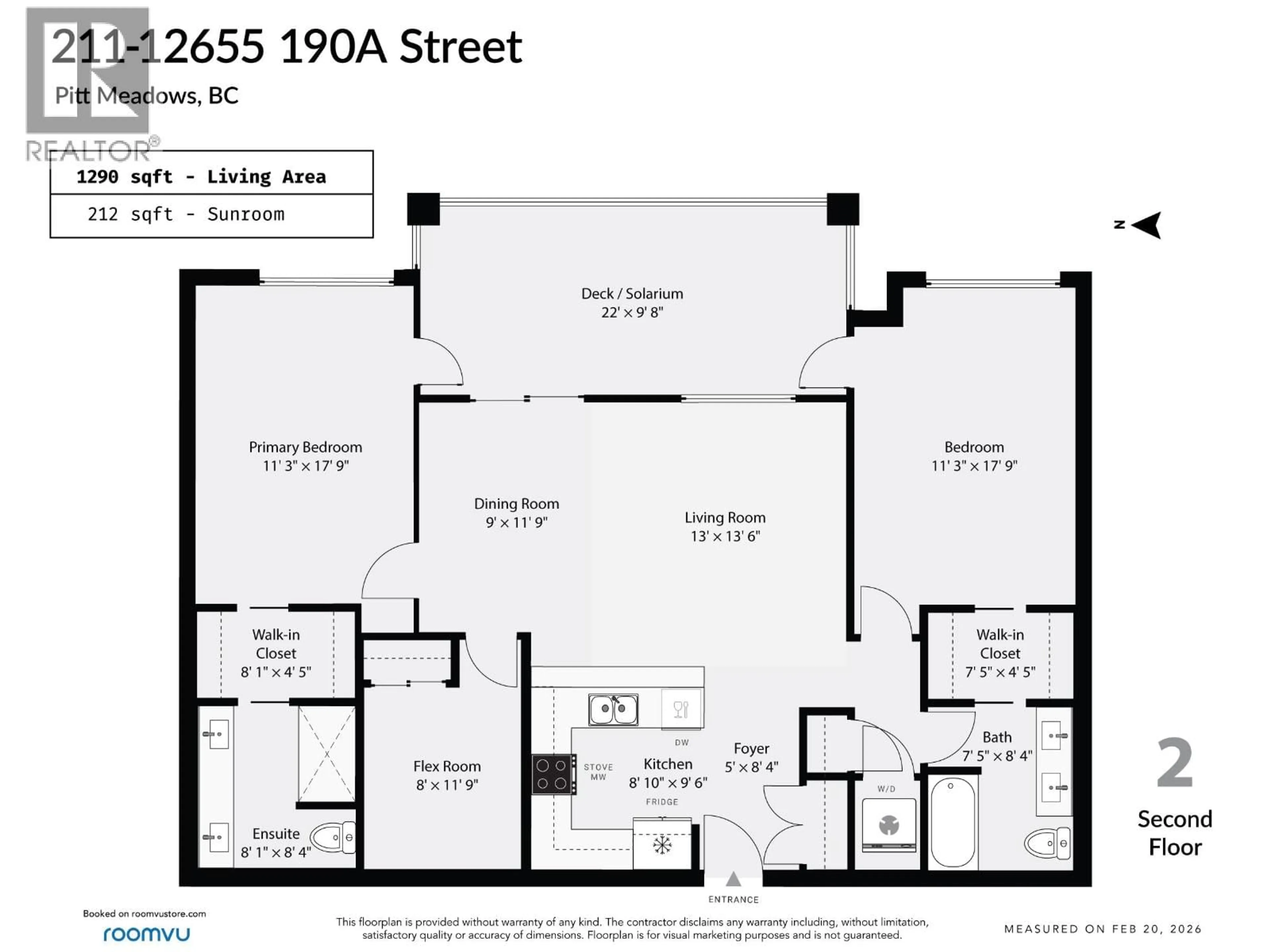 Floor plan for 211 - 12655 190A STREET, Pitt Meadows British Columbia V3Y0E9