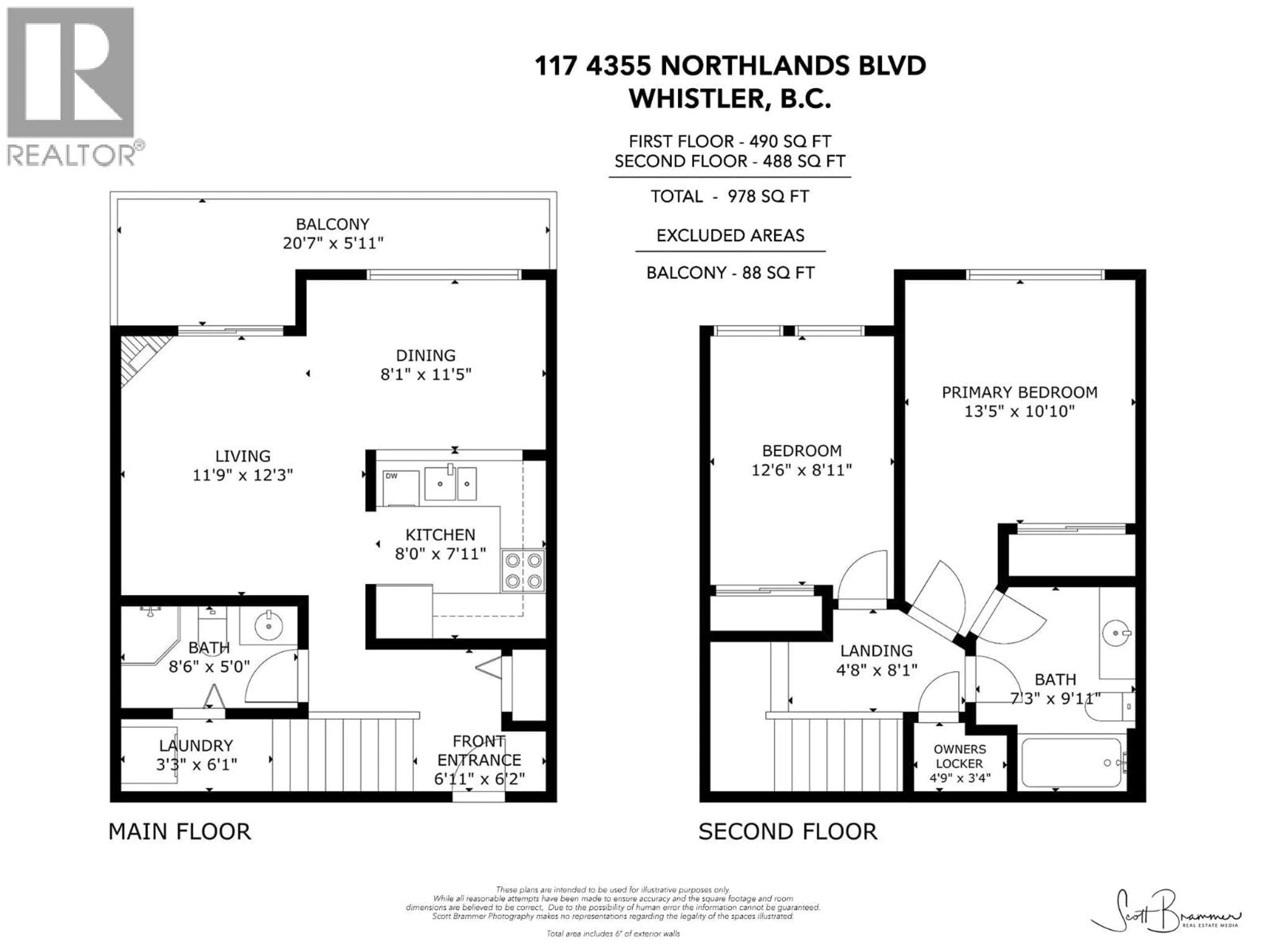 Floor plan for 117 - 4355 NORTHLANDS BOULEVARD, Whistler British Columbia V8E1C3