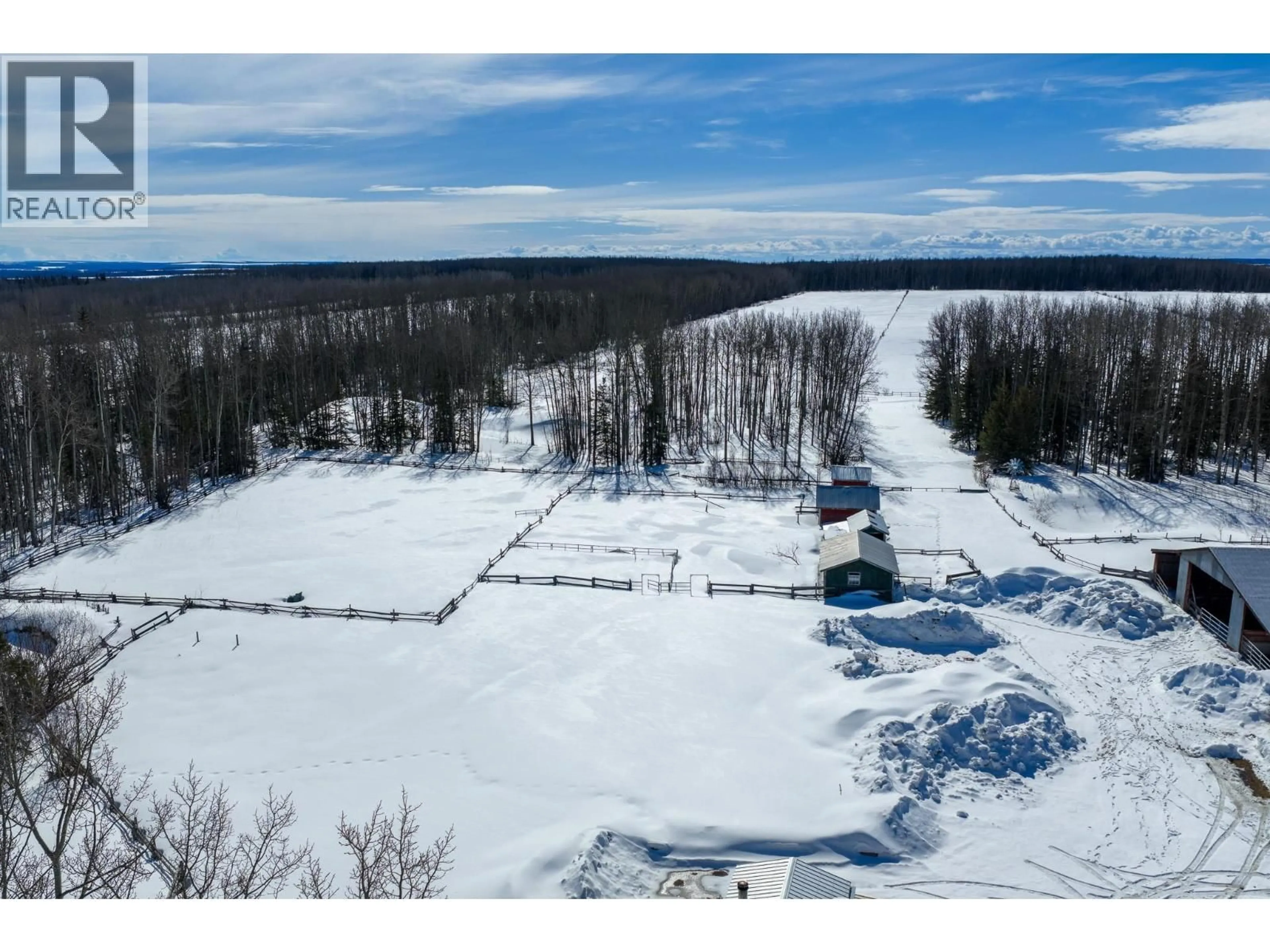 A pic from outside/outdoor area/front of a property/back of a property/a pic from drone, water/lake/river/ocean view for 8789 266 ROAD, Fort St. John British Columbia V0C1Y0