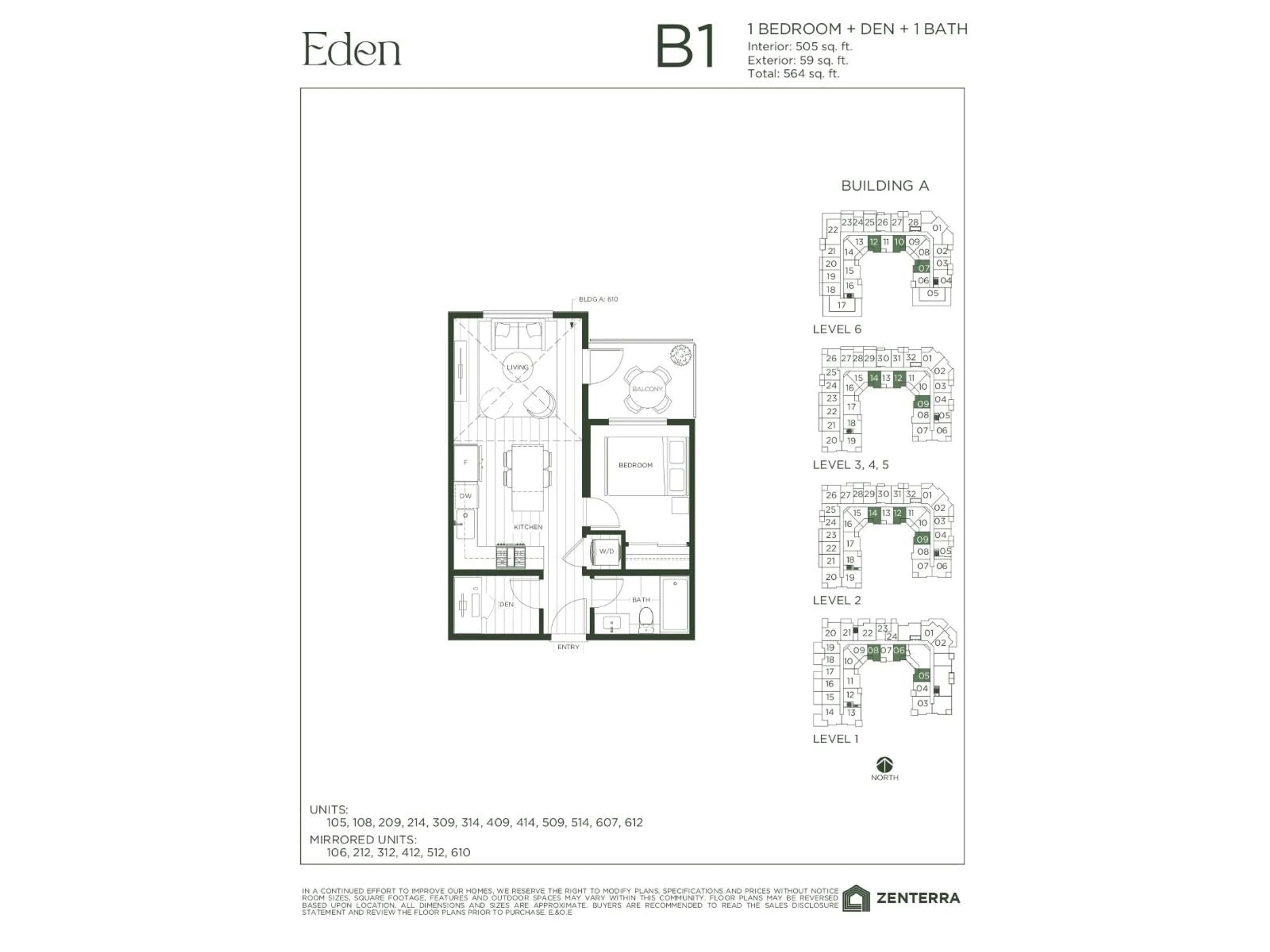 Floor plan for A214 - 19936 77 AVENUE, Langley British Columbia V0V0V0