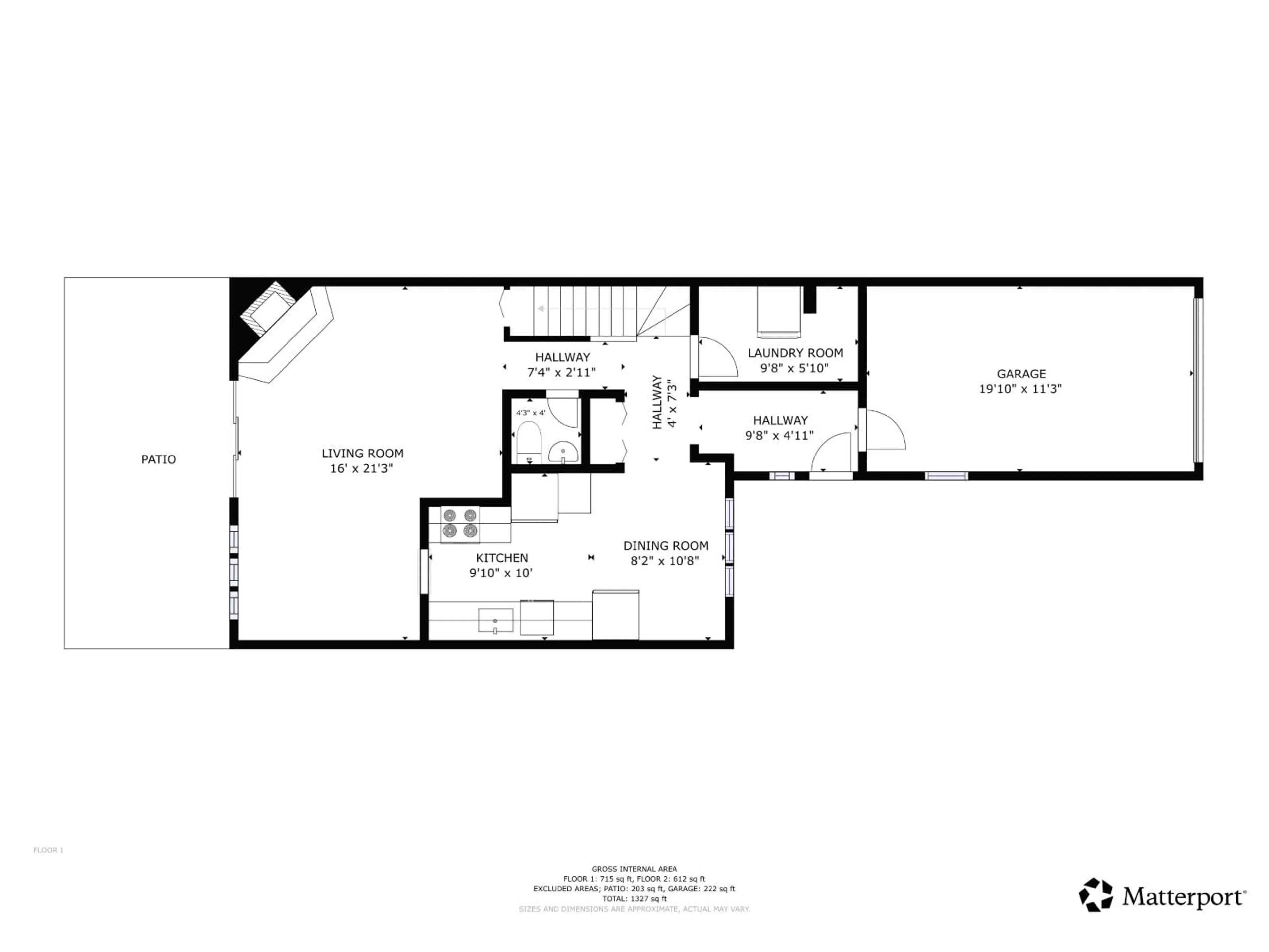 Floor plan for 46 - 46689 FIRST AVENUE, Chilliwack British Columbia V2P1X5