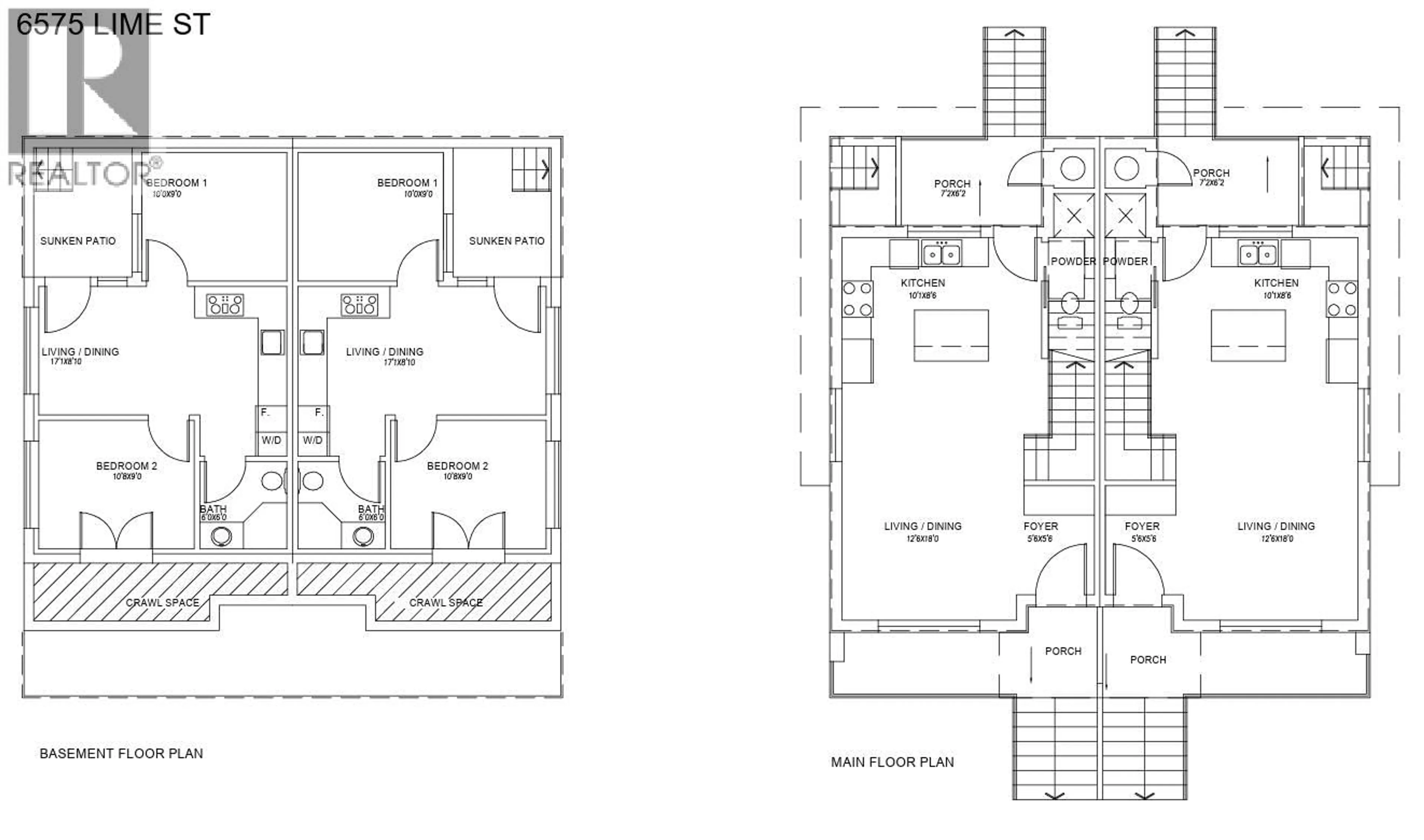Floor plan for 6575 LIME STREET, Vancouver British Columbia V6P5V7