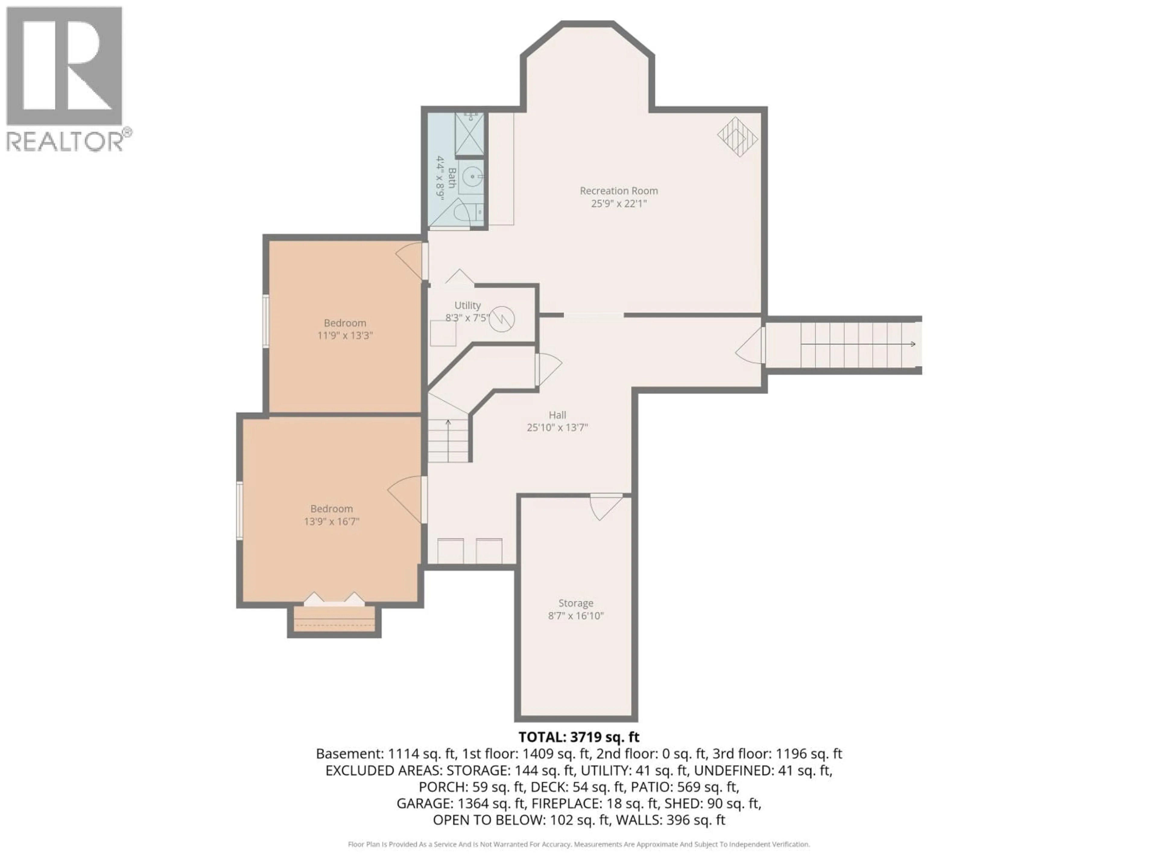 Floor plan for 4099 EVA PLACE, Prince George British Columbia V2K4Z4