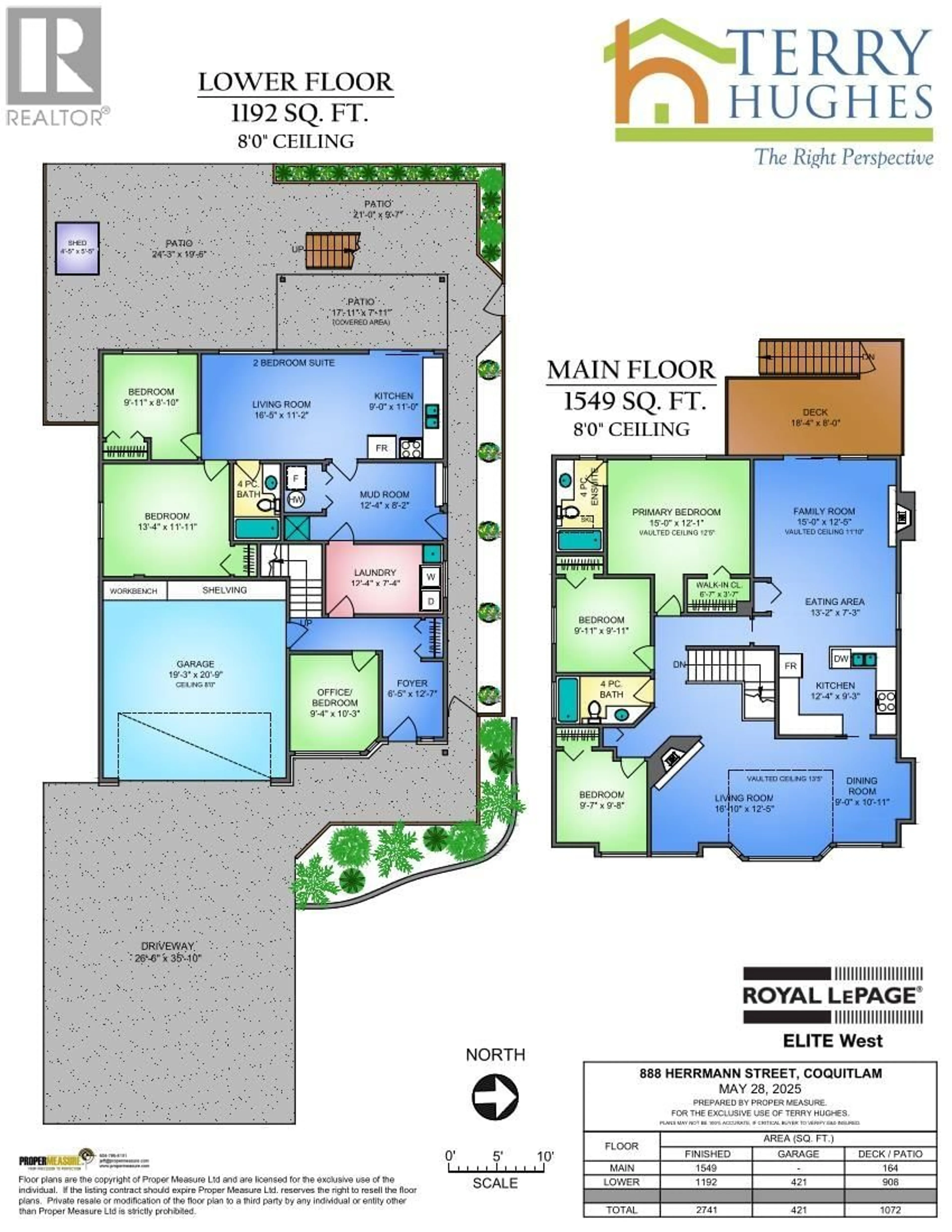 Floor plan for 888 HERRMANN STREET, Coquitlam British Columbia V3C6E7