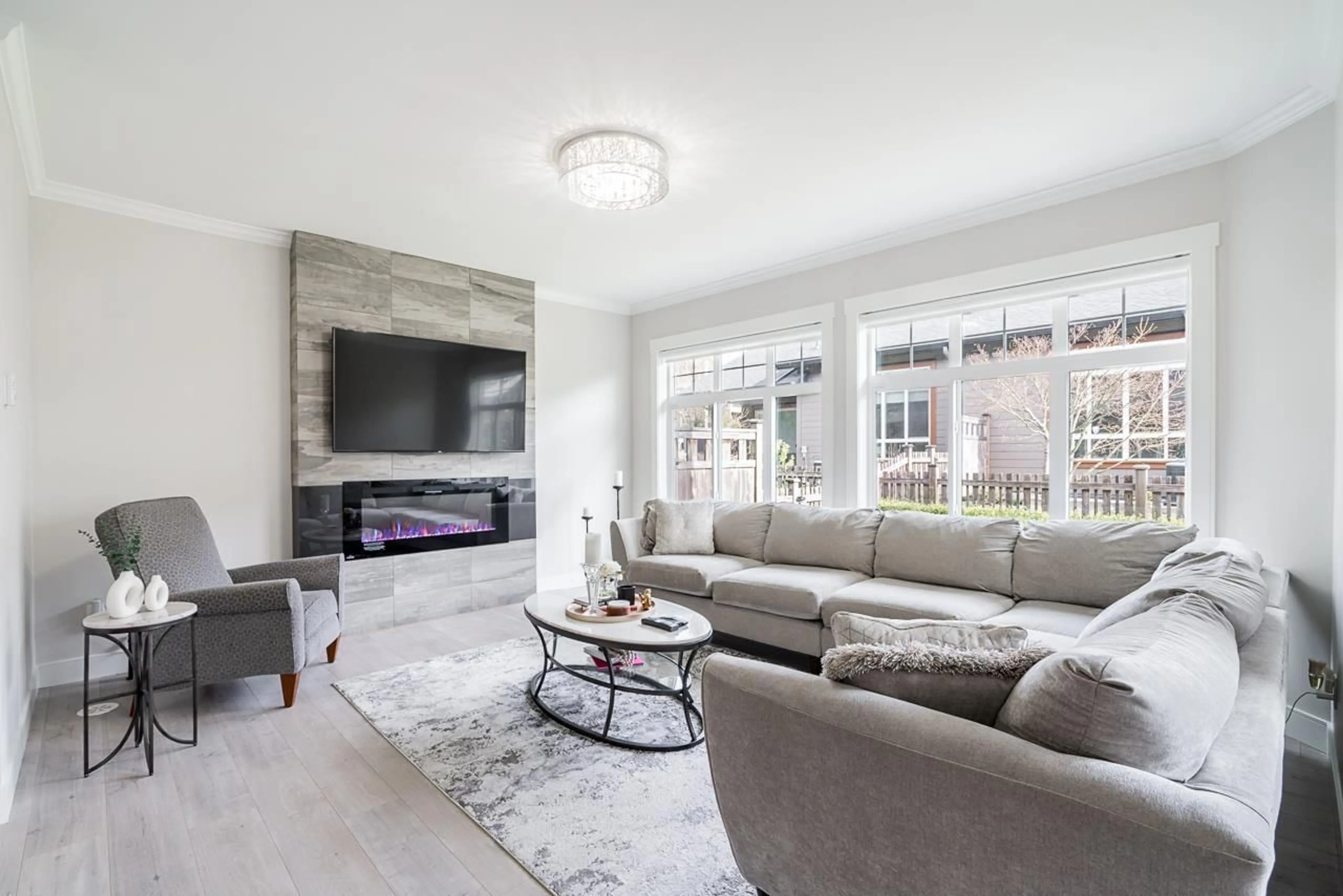 Living room with furniture, unknown for 12 - 17033 FRASER HIGHWAY, Surrey British Columbia V4N6V2