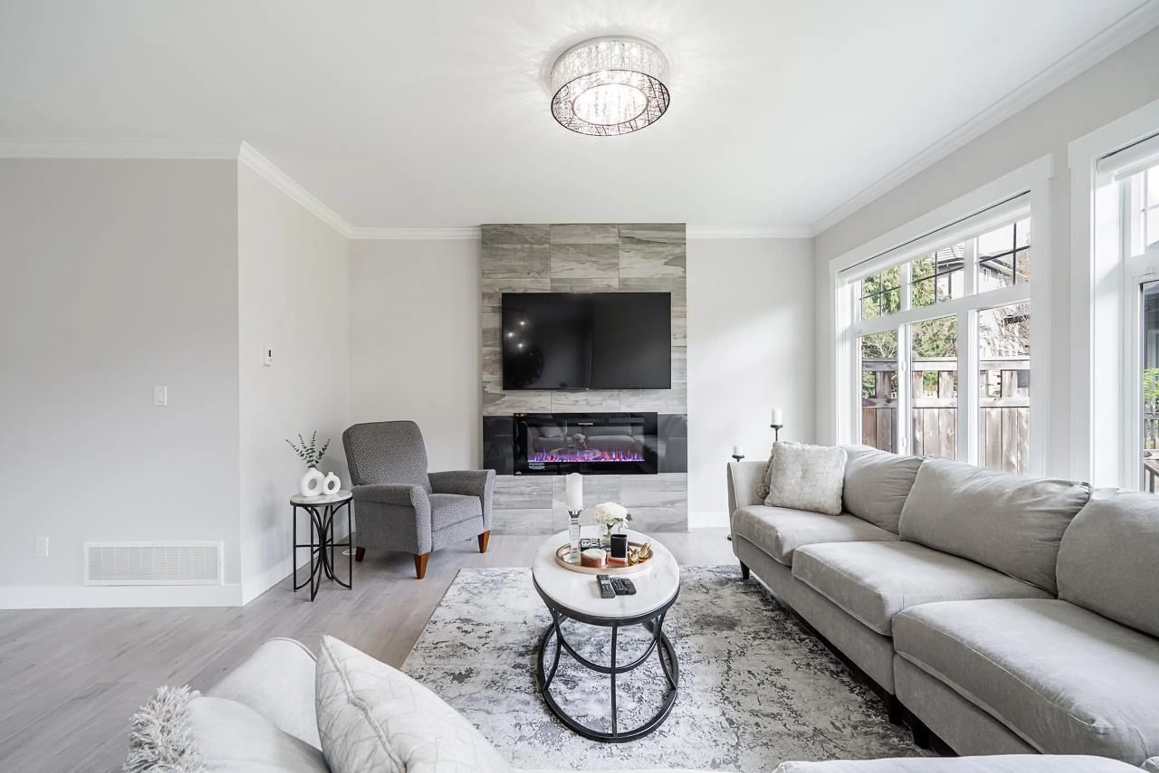 Living room with furniture, unknown for 12 - 17033 FRASER HIGHWAY, Surrey British Columbia V4N6V2