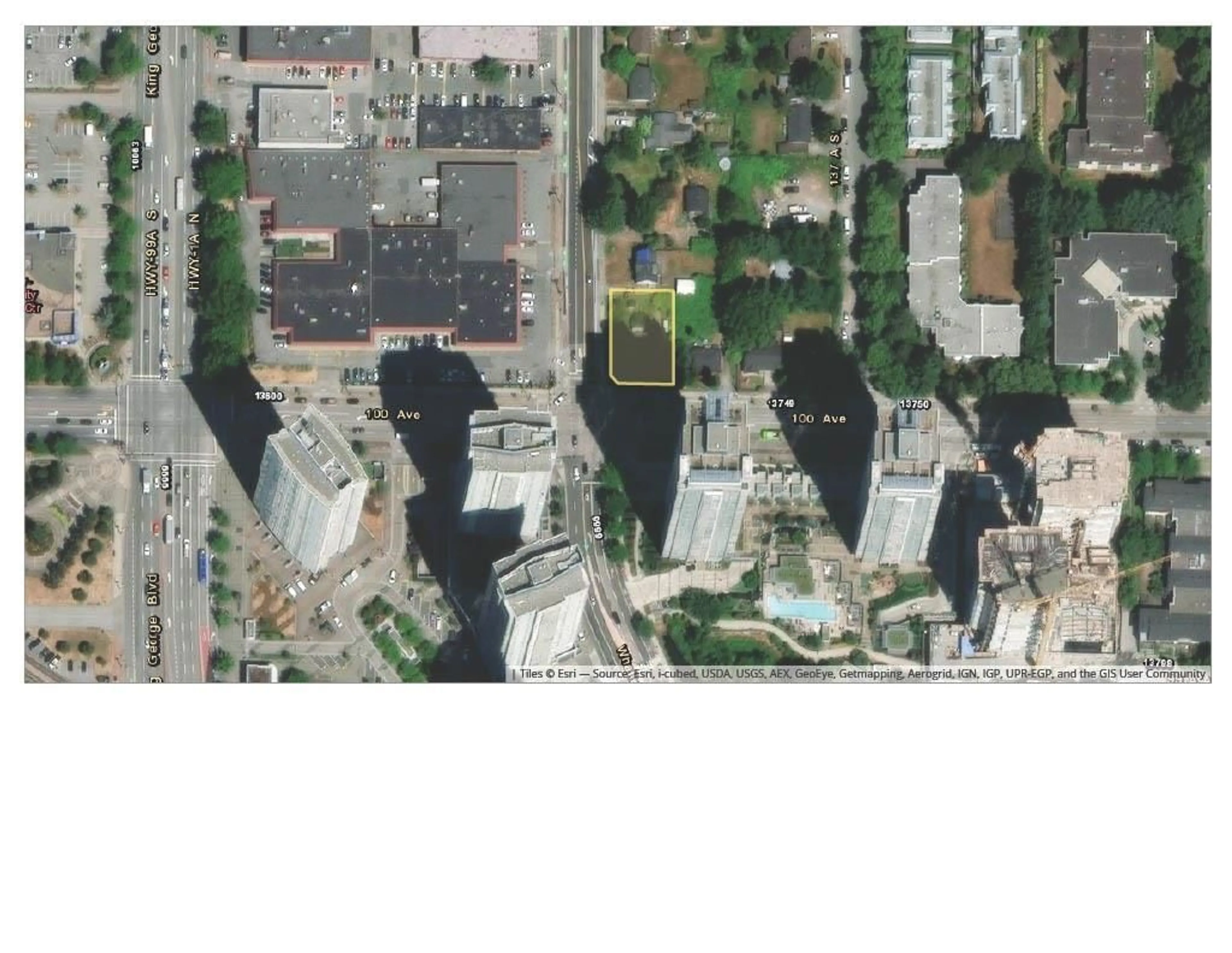 Picture of a map for 13691 100 AVENUE, Surrey British Columbia V3T1J1