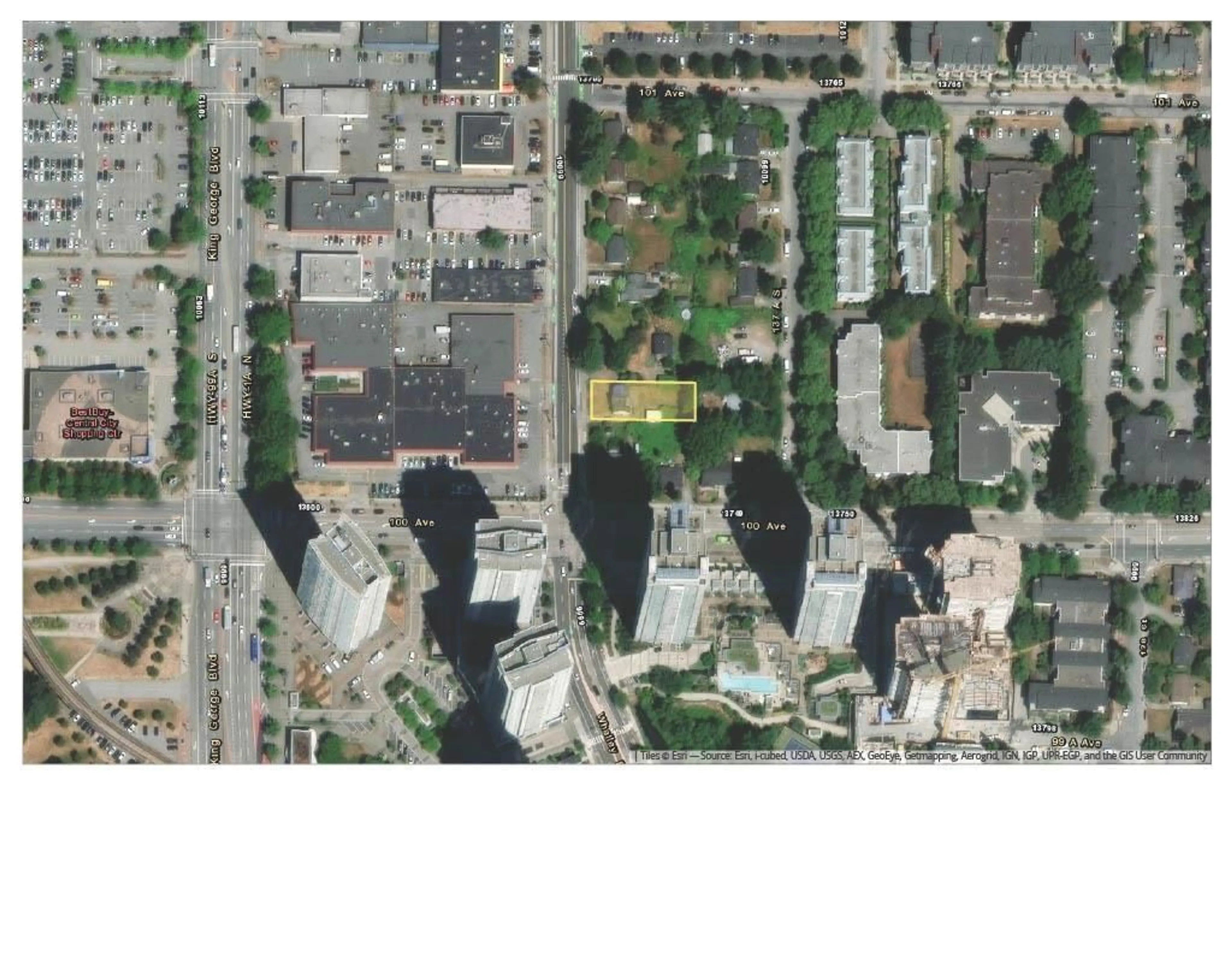 Picture of a map for 10024 WHALLEY BOULEVARD, Surrey British Columbia V3T4E9