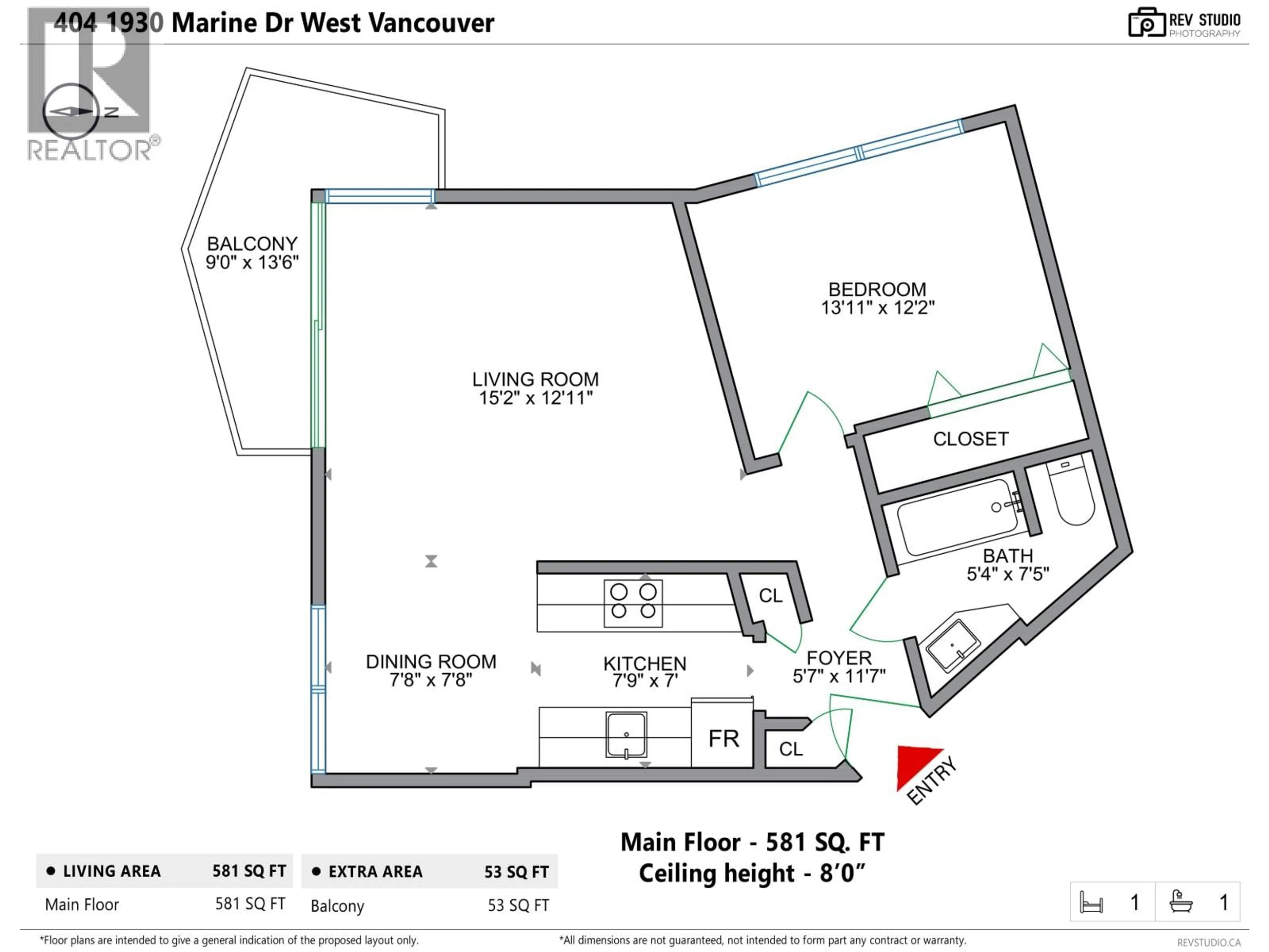 Floor plan for 404 - 1930 MARINE DRIVE, West Vancouver British Columbia V7V1J8