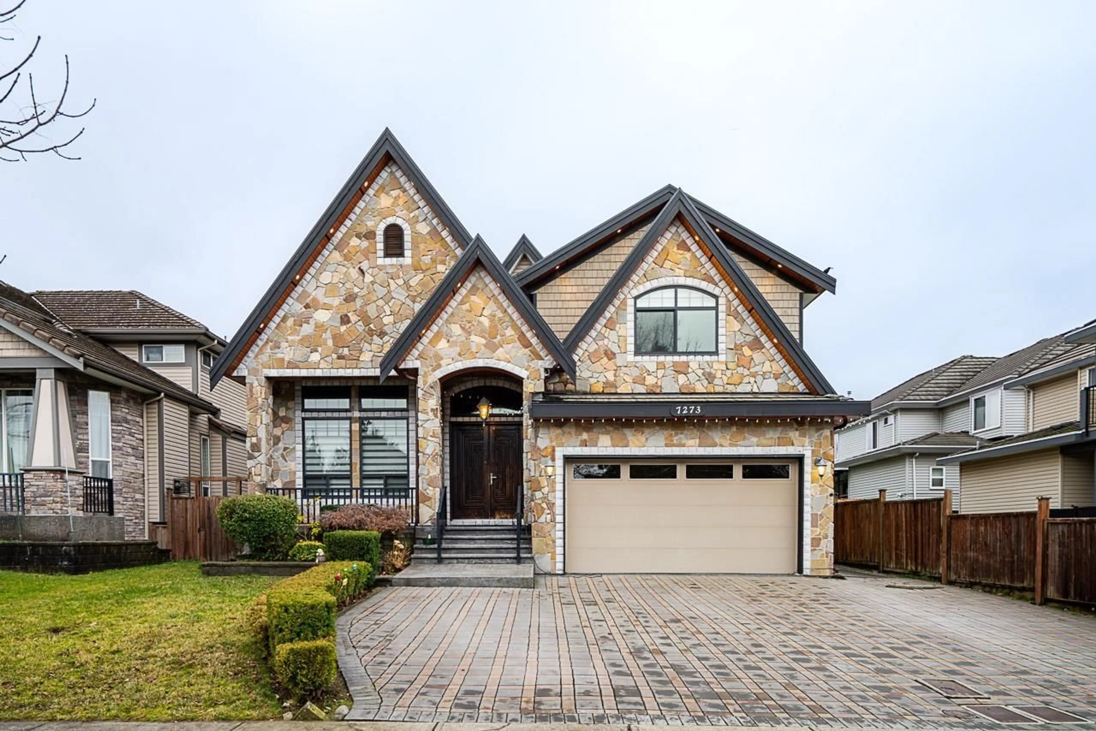 Home with brick exterior material, street for 7273 149 STREET, Surrey British Columbia V3S0T7