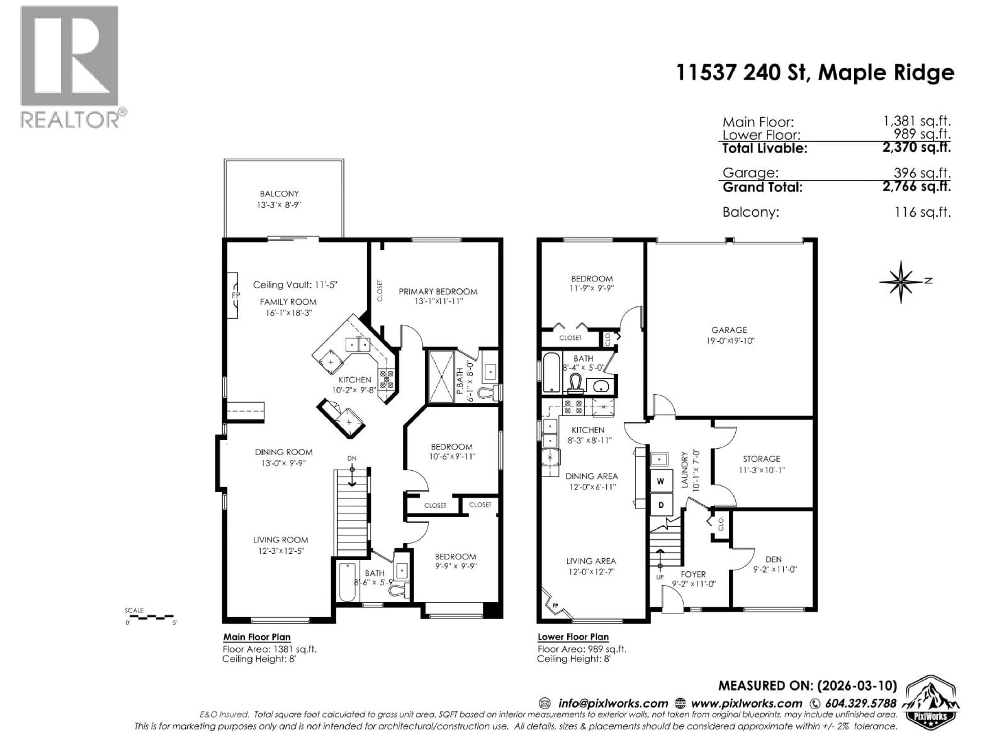 Floor plan for 11537 240 STREET, Maple Ridge British Columbia V2W1A3