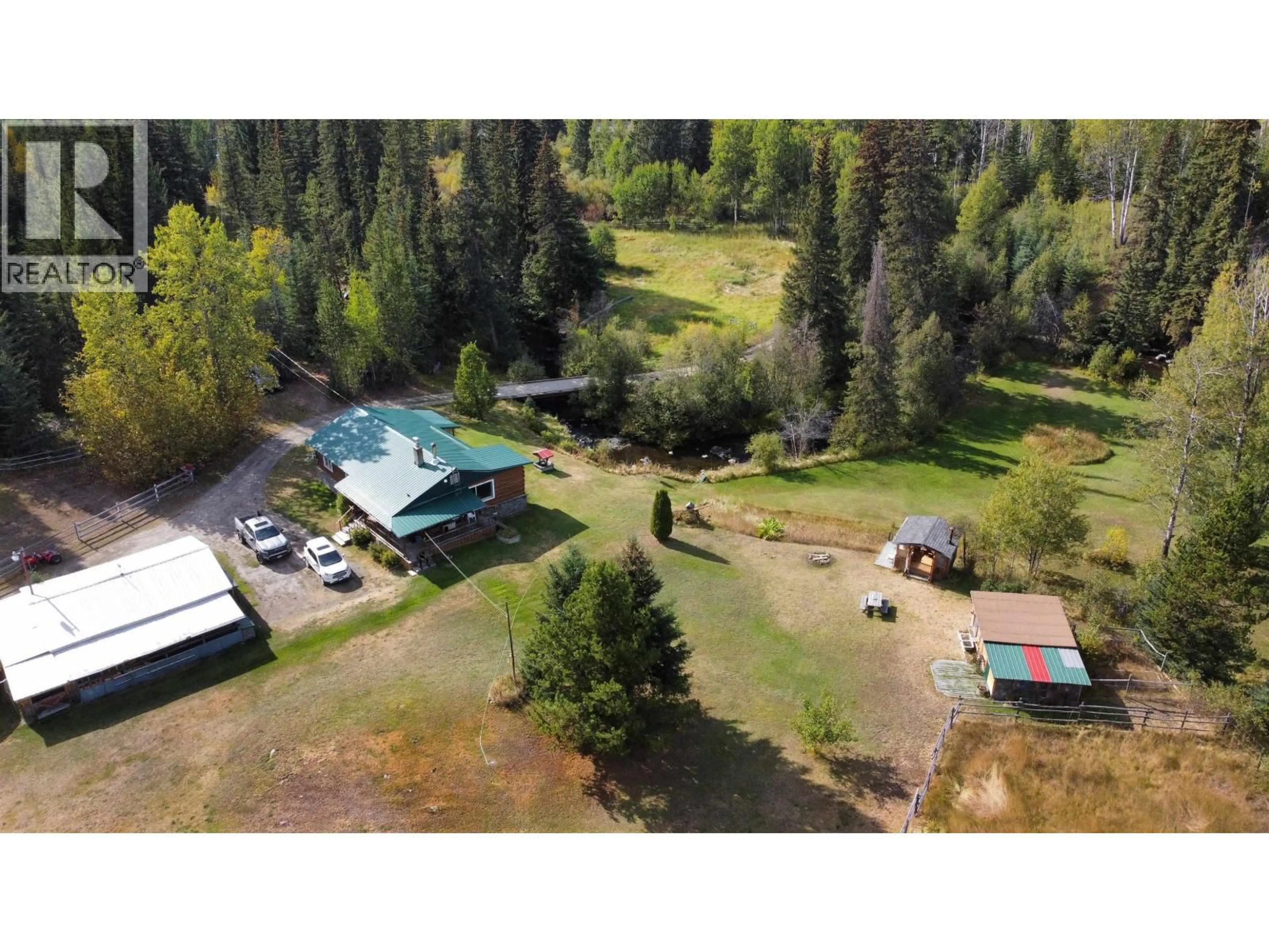 A pic from outside/outdoor area/front of a property/back of a property/a pic from drone, mountain view for 6515 MAHOOD LAKE ROAD, Lone Butte British Columbia V0K1X3