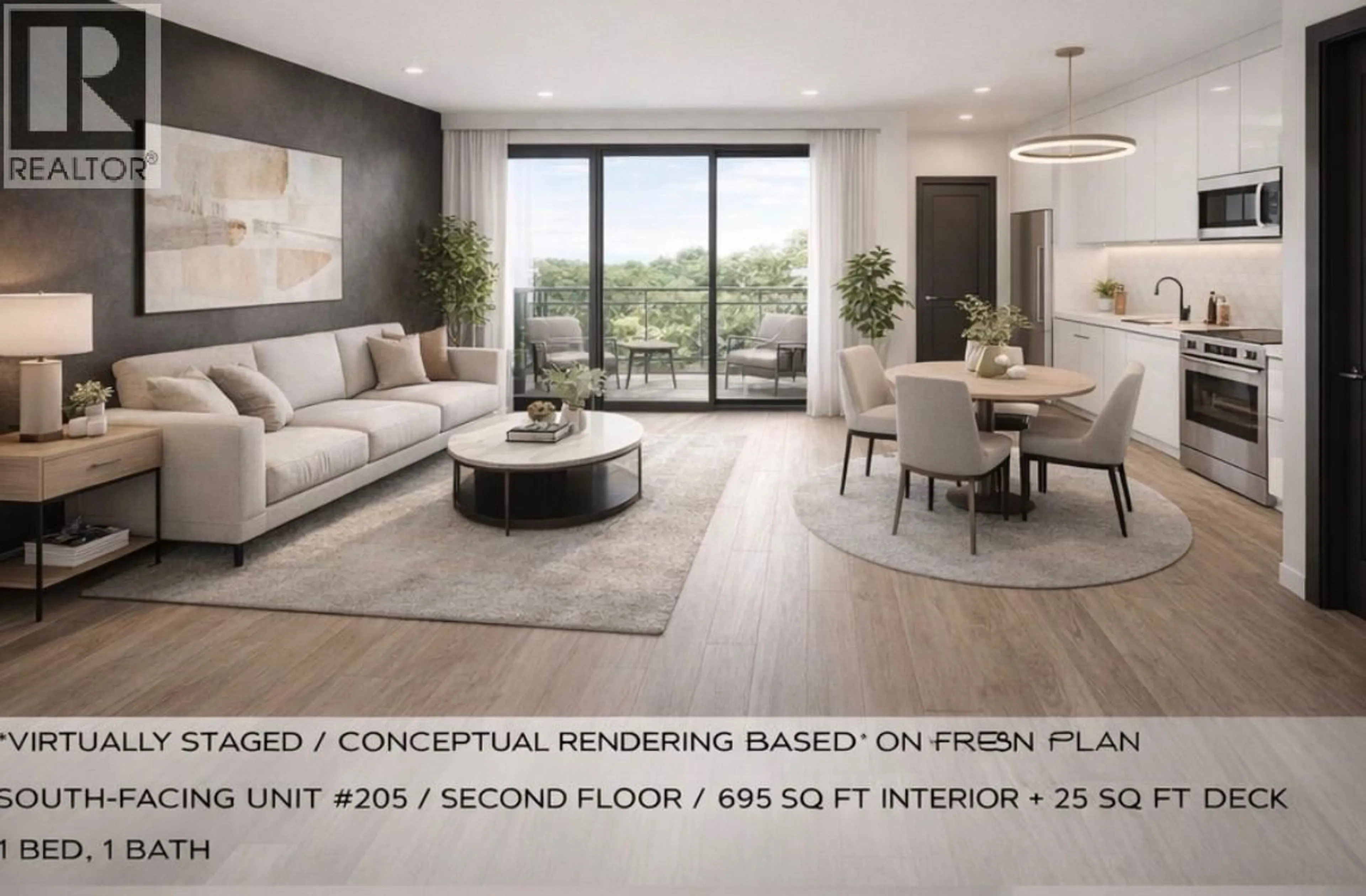 Living room with furniture, unknown for 205 - 120 4TH STREET, North Vancouver British Columbia V7L1H6