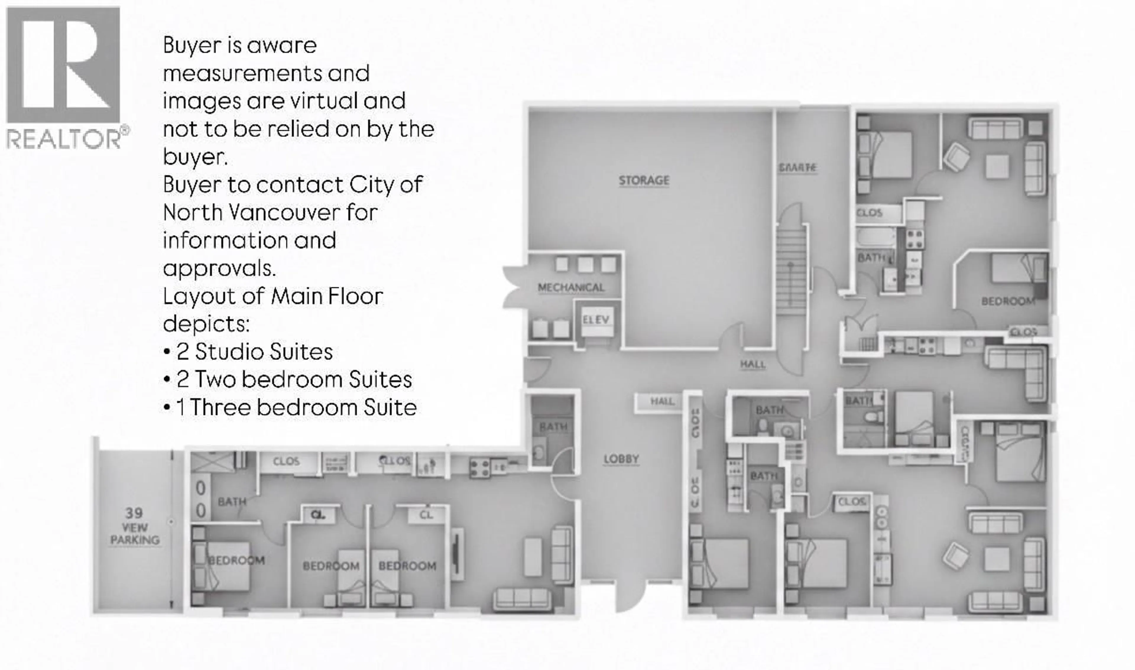 Floor plan for 205 - 120 4TH STREET, North Vancouver British Columbia V7L1H6