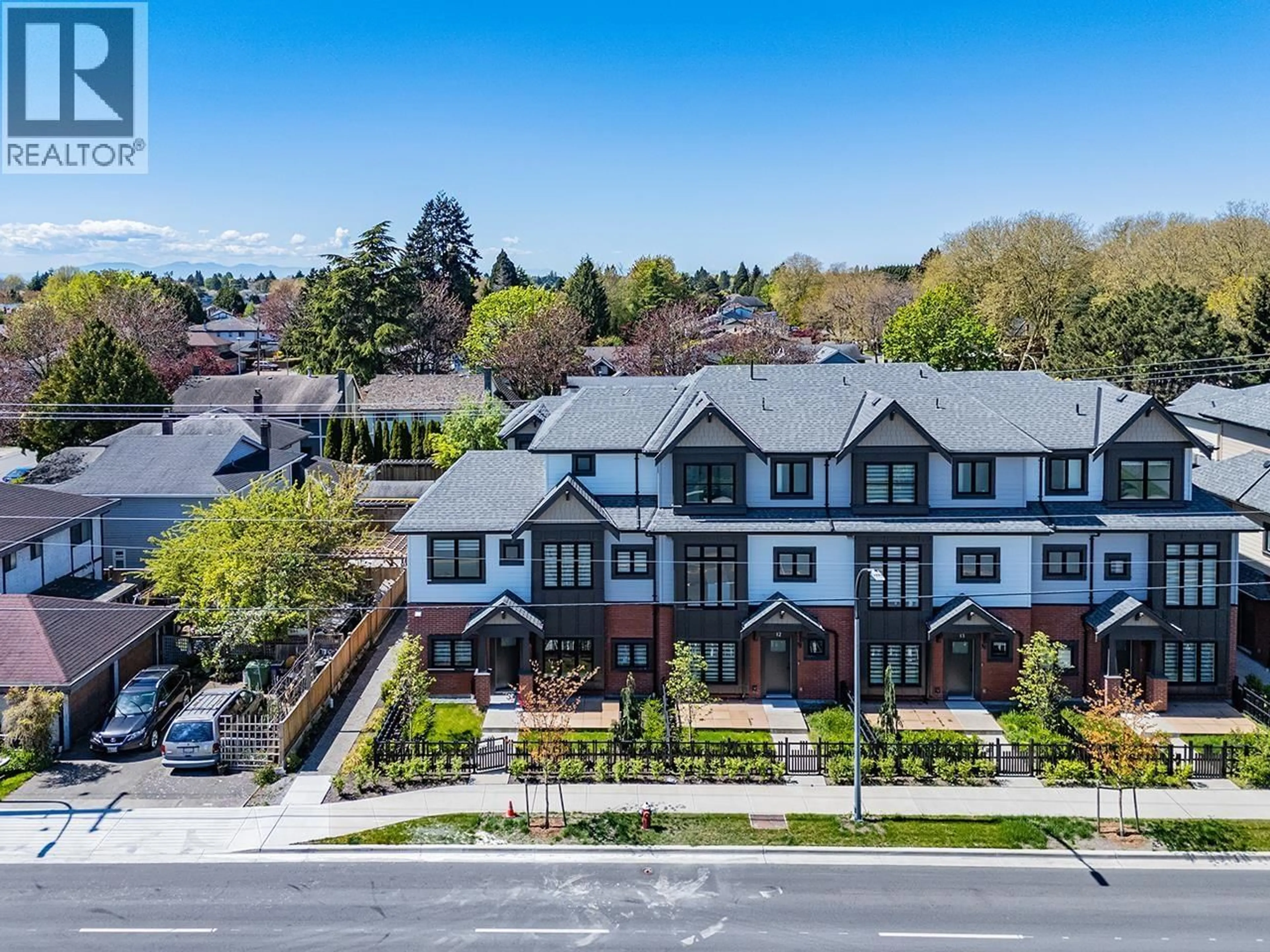 A pic from outside/outdoor area/front of a property/back of a property/a pic from drone, street for 11 - 10233 NO. 2 ROAD, Richmond British Columbia V7E0C7