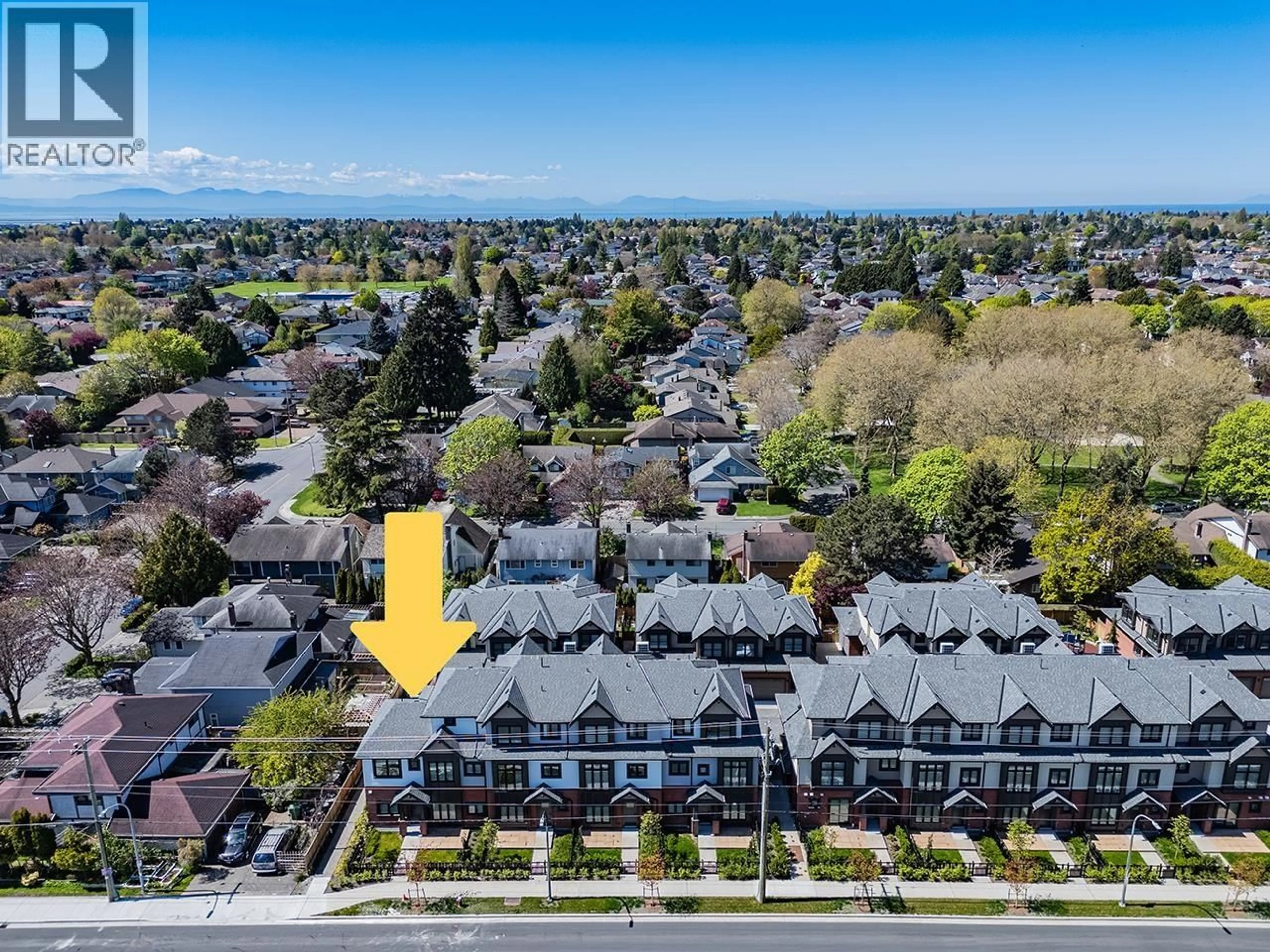 A pic from outside/outdoor area/front of a property/back of a property/a pic from drone, street for 11 - 10233 NO. 2 ROAD, Richmond British Columbia V7E0C7
