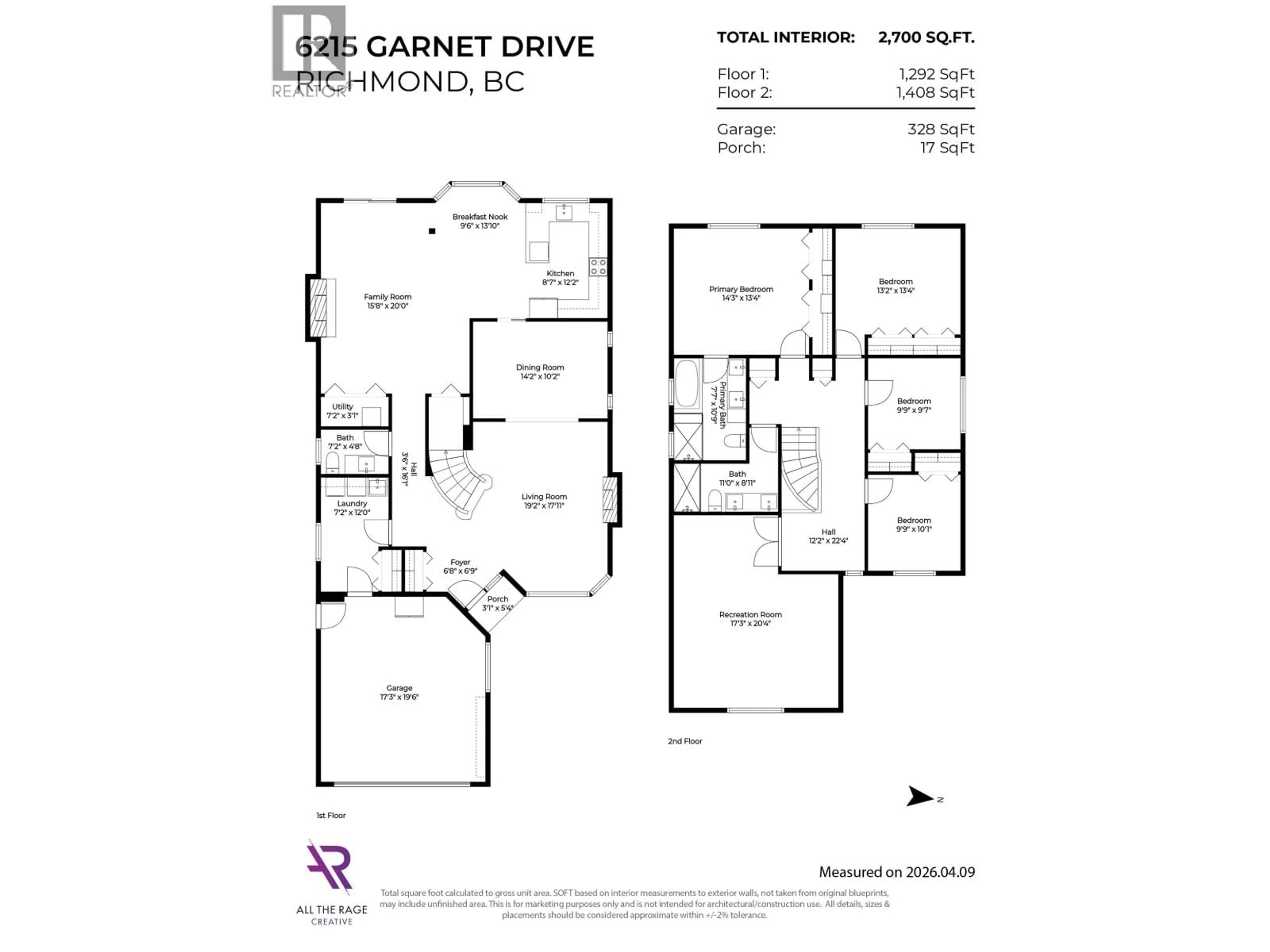 Floor plan for 6215 GARNET ROAD, Richmond British Columbia V7C4Z8