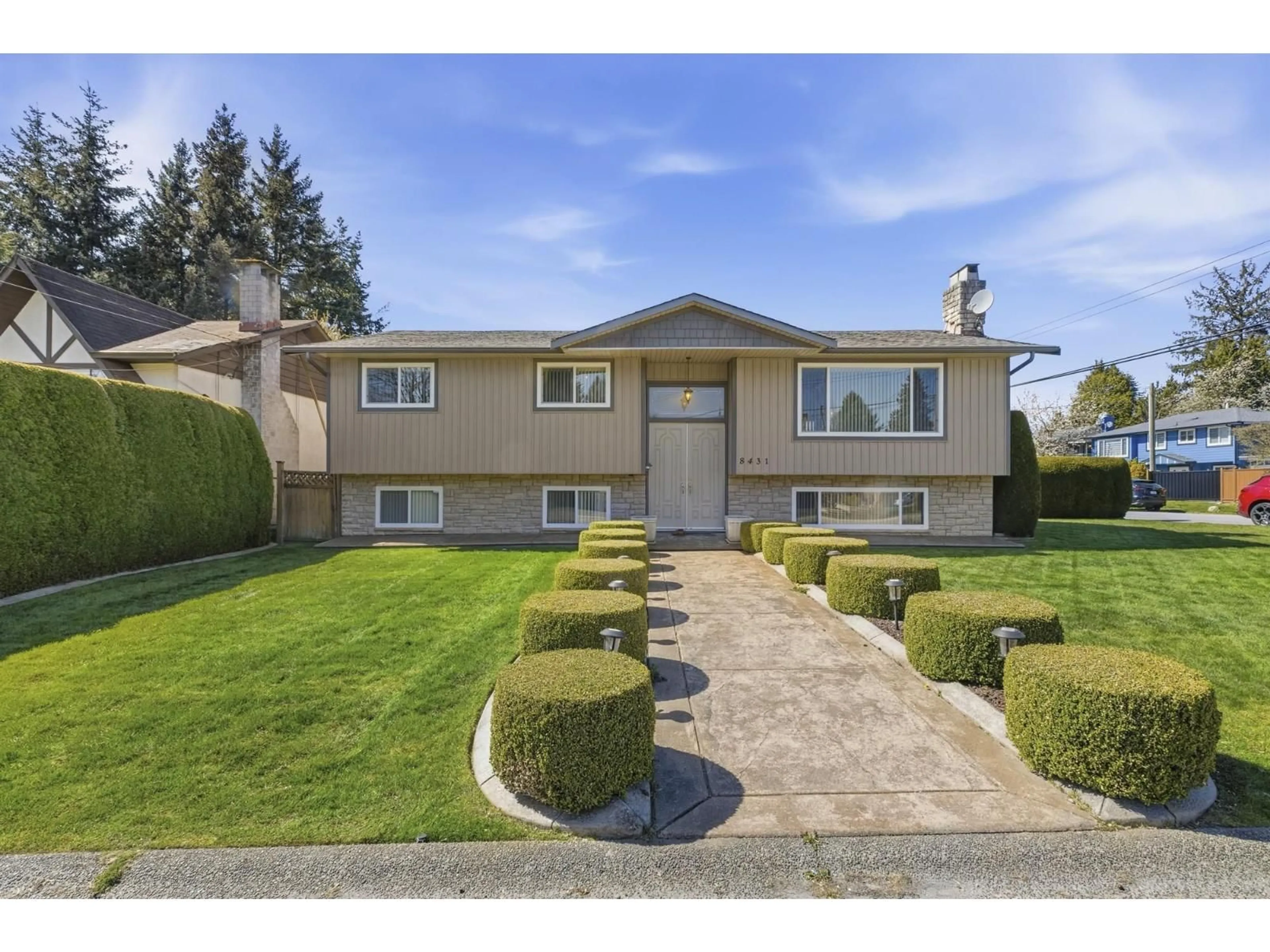 Home with vinyl exterior material, street for 8431 118A STREET, Delta British Columbia V4C6K7