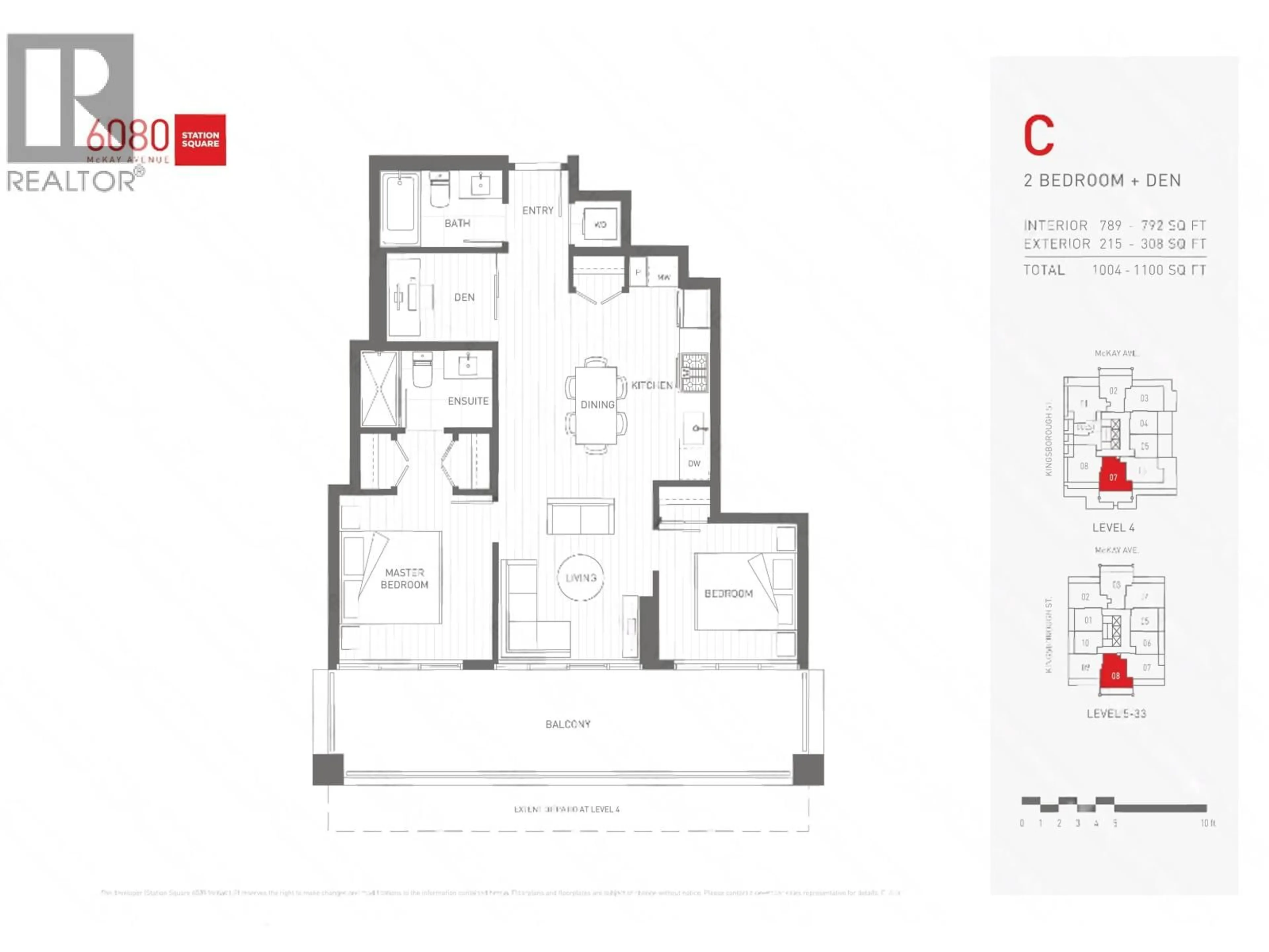 Floor plan for 3008 - 6080 MCKAY AVENUE, Burnaby British Columbia V5H0J4