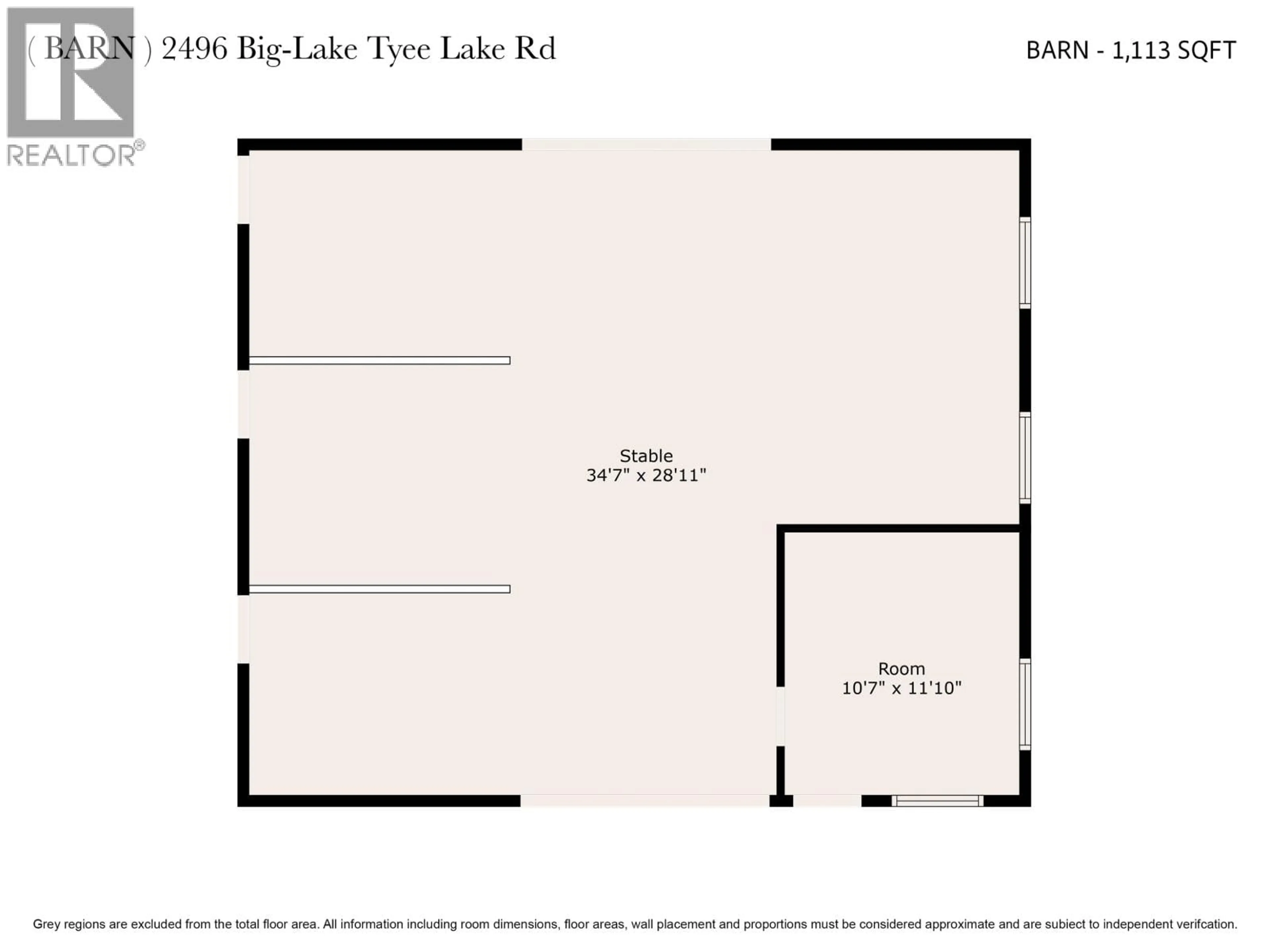 Floor plan for 2496 BIG LAKE-TYEE LAKE ROAD, Williams Lake British Columbia V2G4Y9