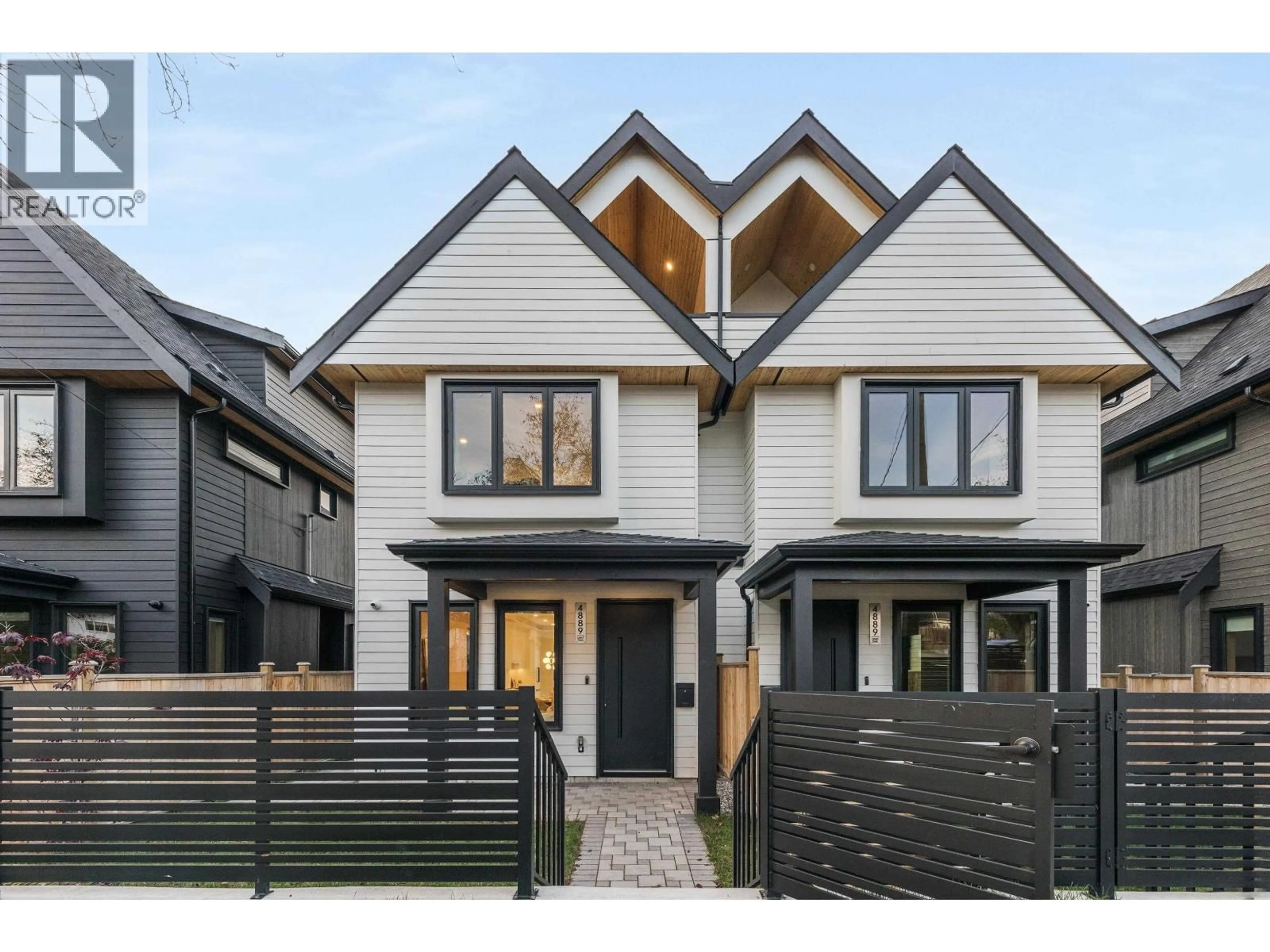 Home with brick exterior material, street for 2 - 4885 MOSS STREET, Vancouver British Columbia V5R3T3