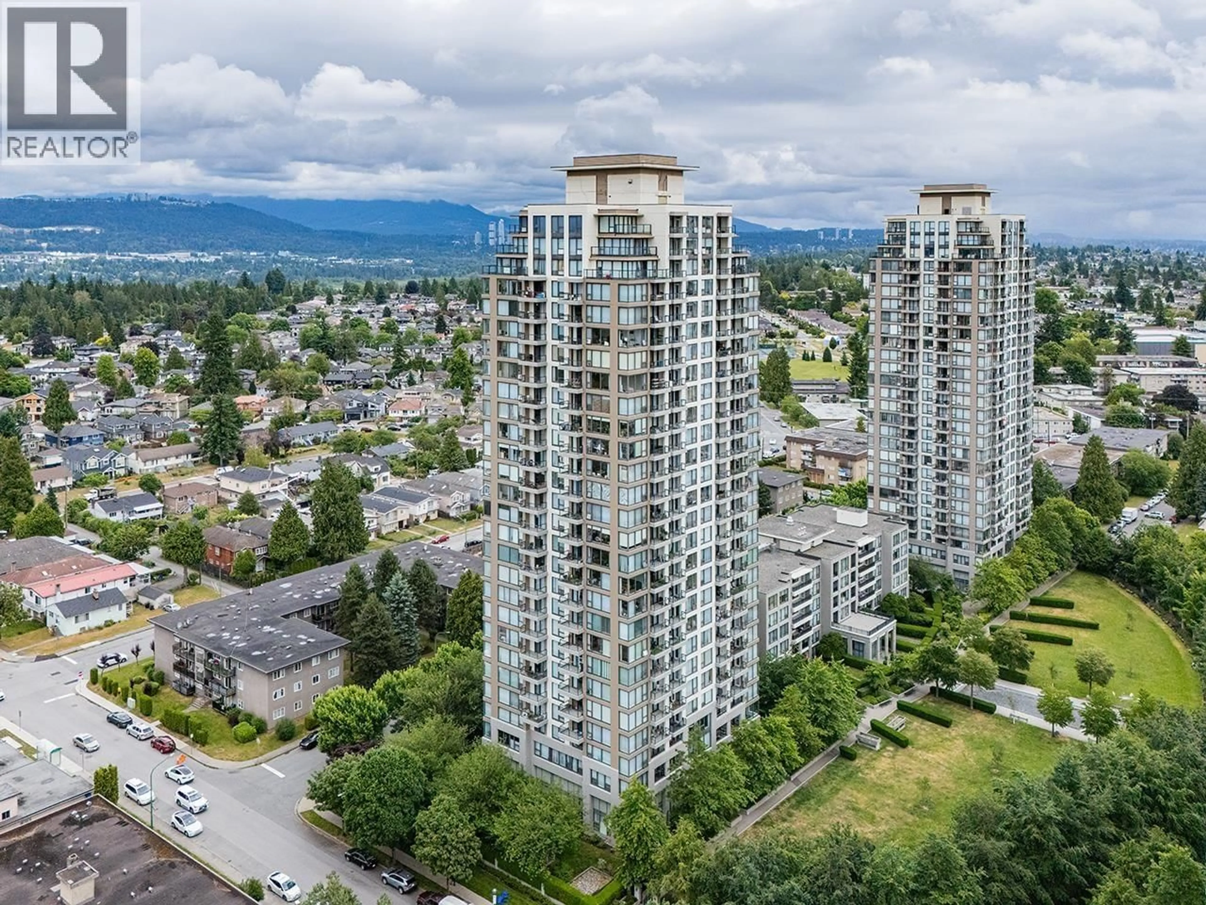 A pic from outside/outdoor area/front of a property/back of a property/a pic from drone, city buildings view from balcony for 306 - 7108 COLLIER STREET, Burnaby British Columbia V5E0A1