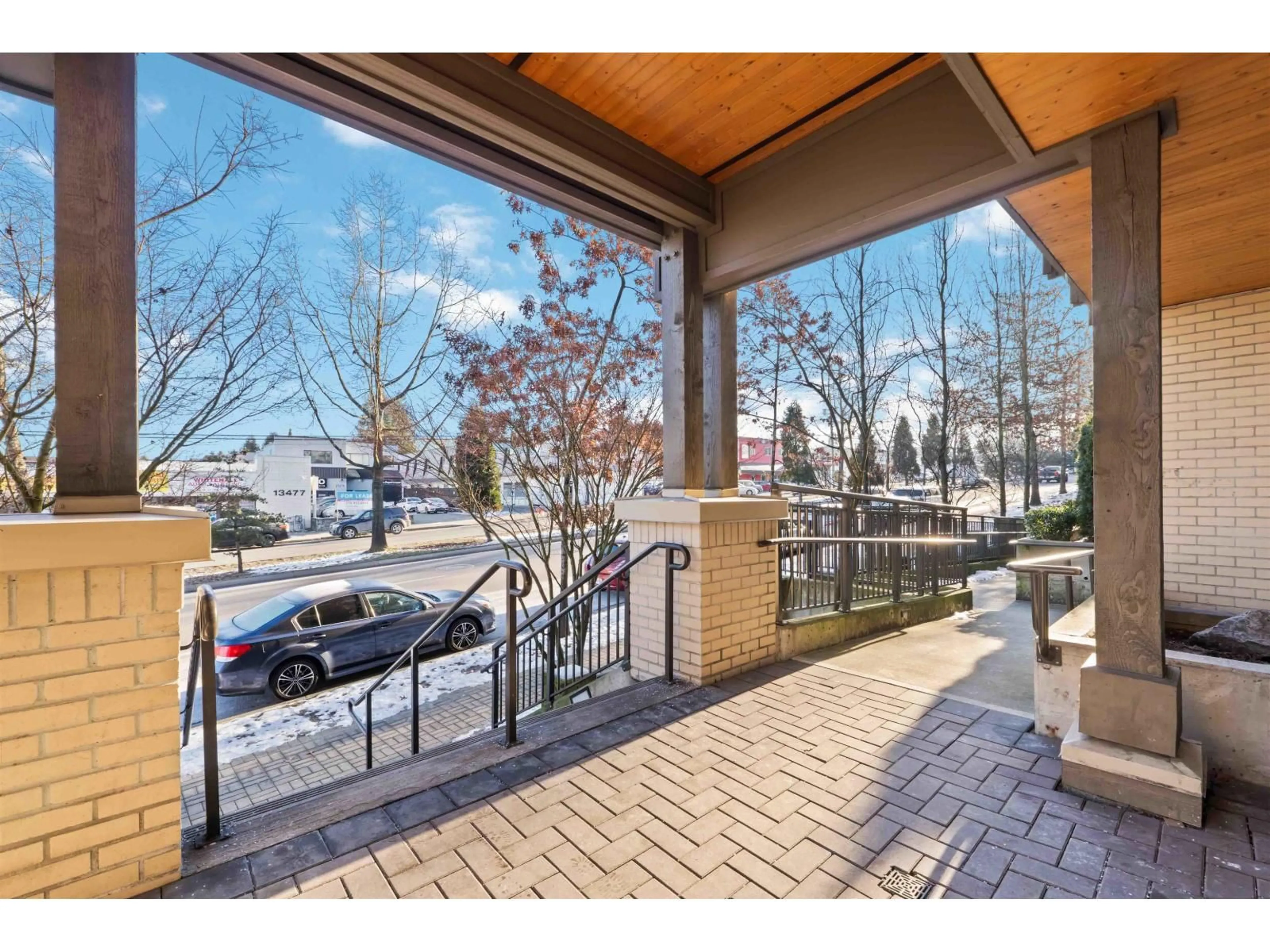 Patio, street for 111 - 13468 KING GEORGE BOULEVARD, Surrey British Columbia V3T0B5