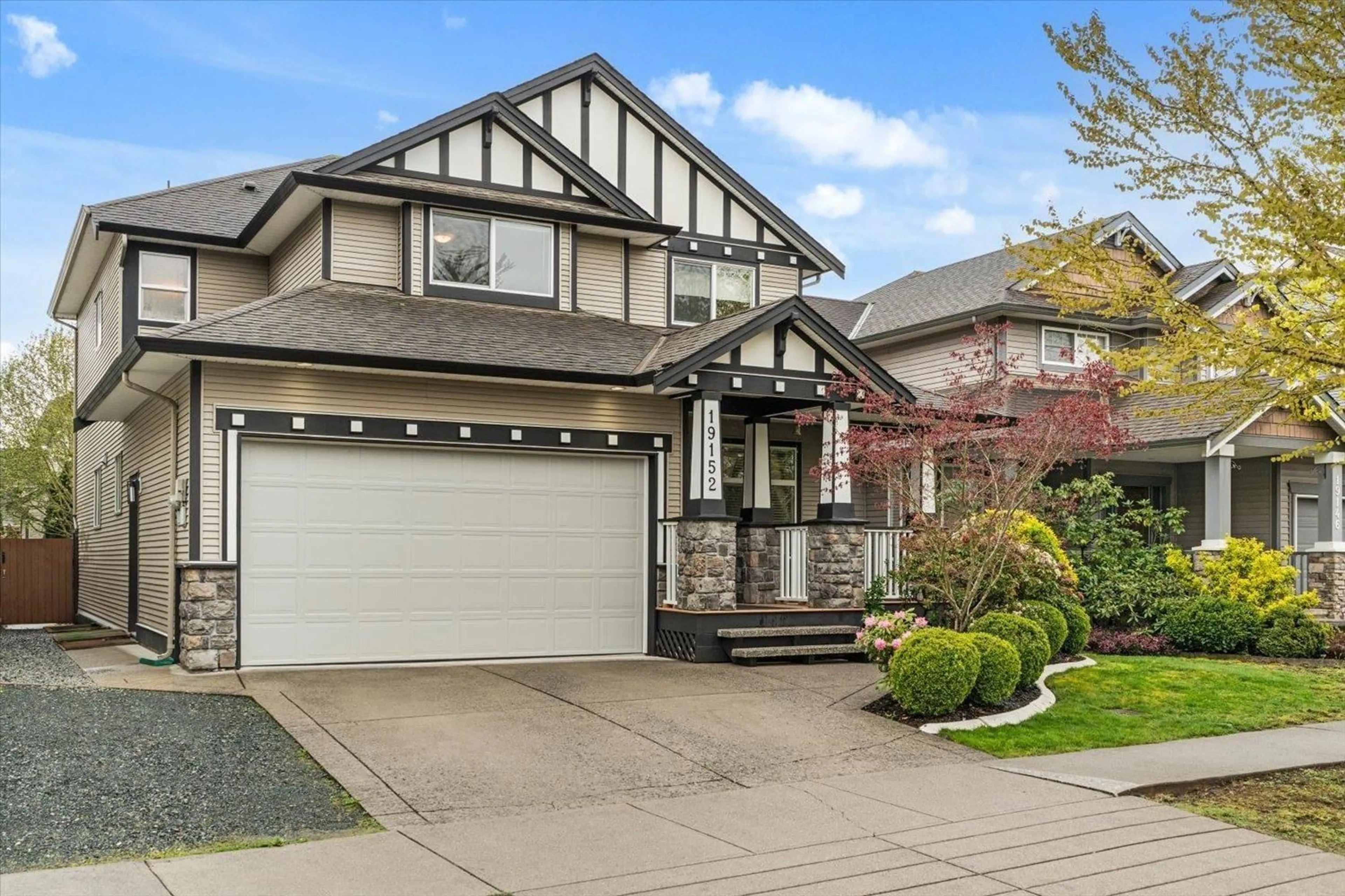 Home with vinyl exterior material, street for 19152 68B AVENUE, Surrey British Columbia V4N5P5