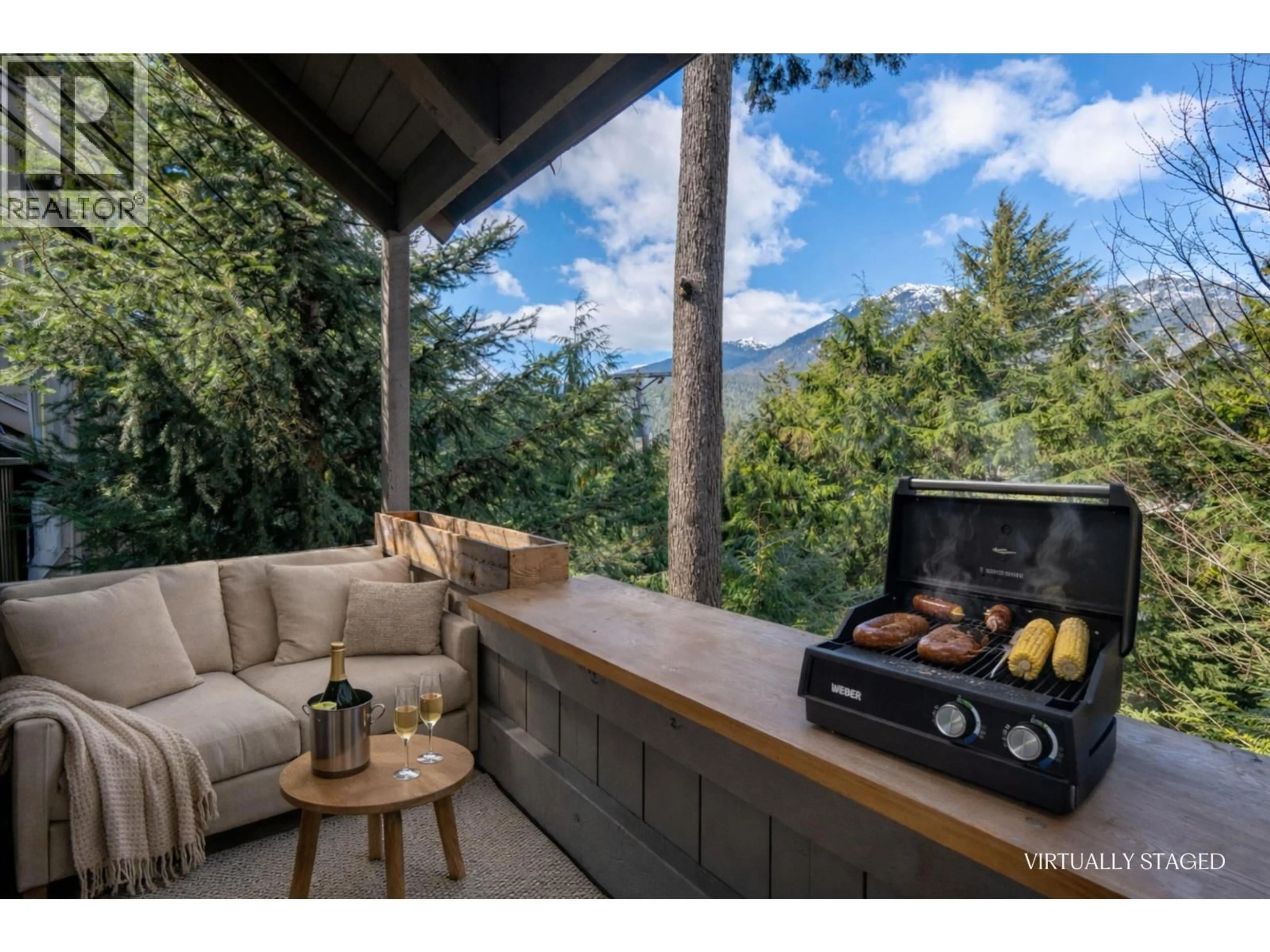 Patio, mountain view for 32 - 2301 WHISTLER ROAD, Whistler British Columbia V8E0A6