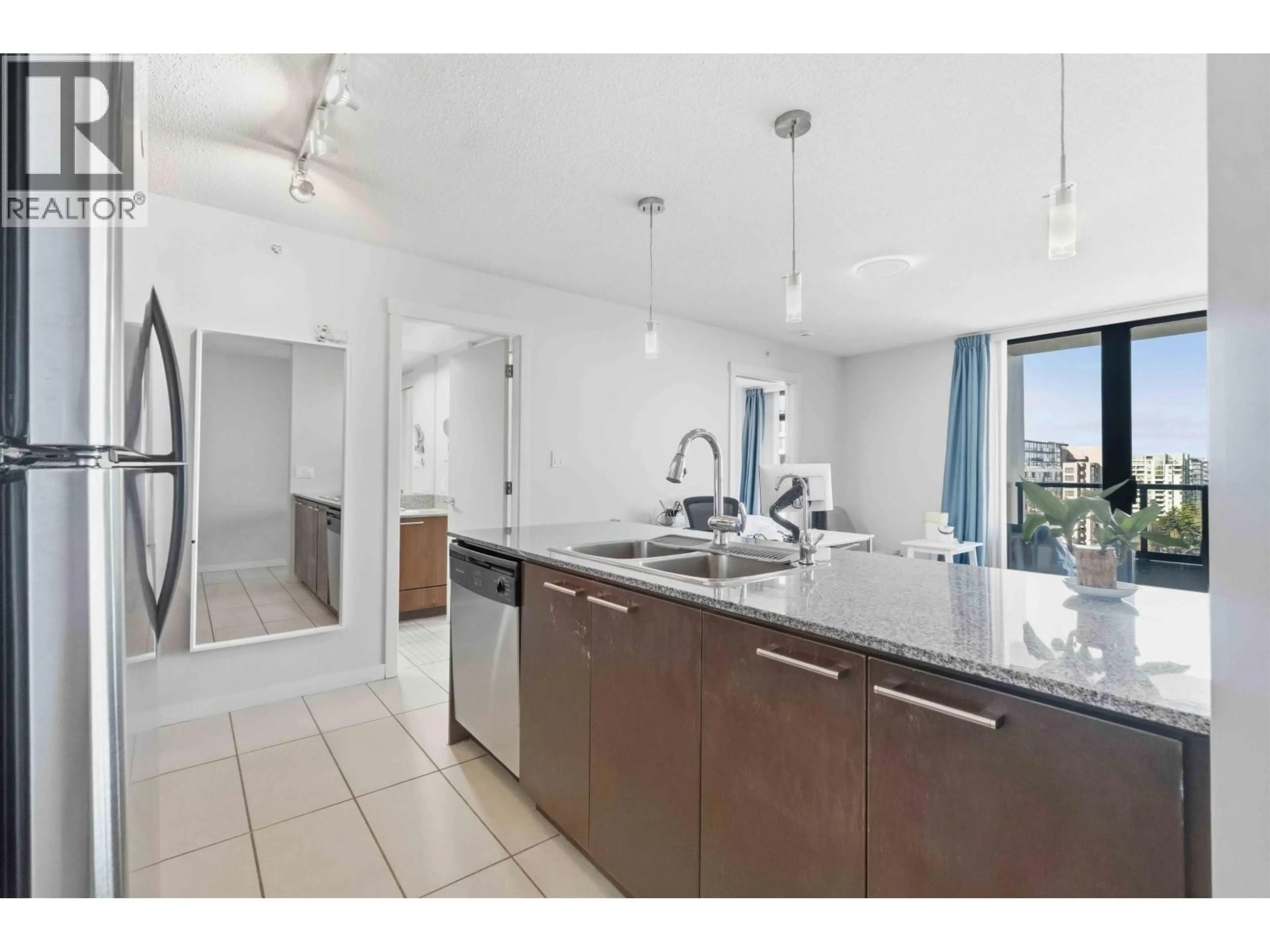 Open concept kitchen, ceramic/tile floor for 1612 - 5811 NO. 3 ROAD, Richmond British Columbia V6X4L7