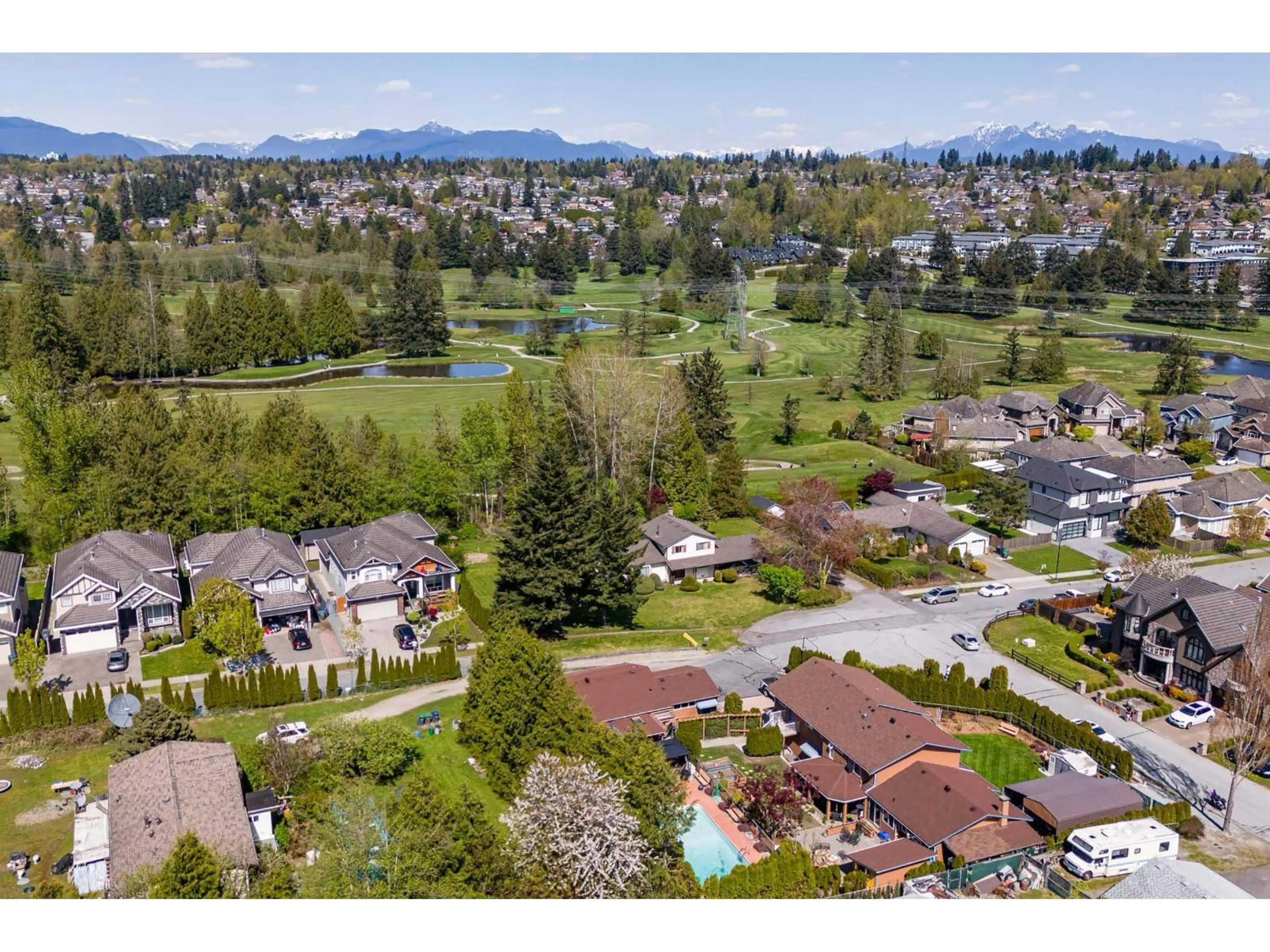 A pic from outside/outdoor area/front of a property/back of a property/a pic from drone, mountain view for 14971 76A AVENUE, Surrey British Columbia V3S5P1