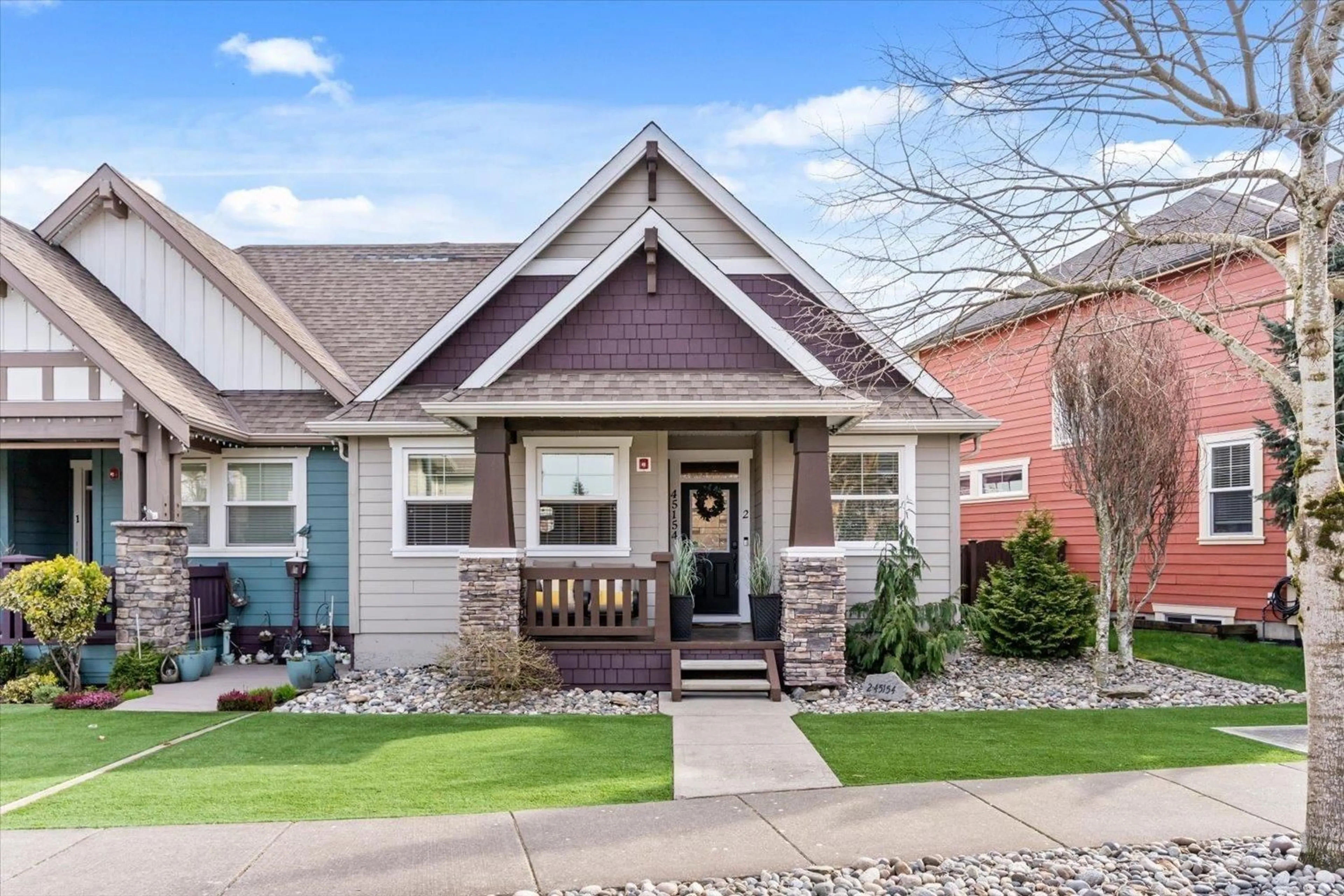 Home with brick exterior material, street for 2 - 45154 NICOMEN CRESCENT, Chilliwack British Columbia V2R0R7