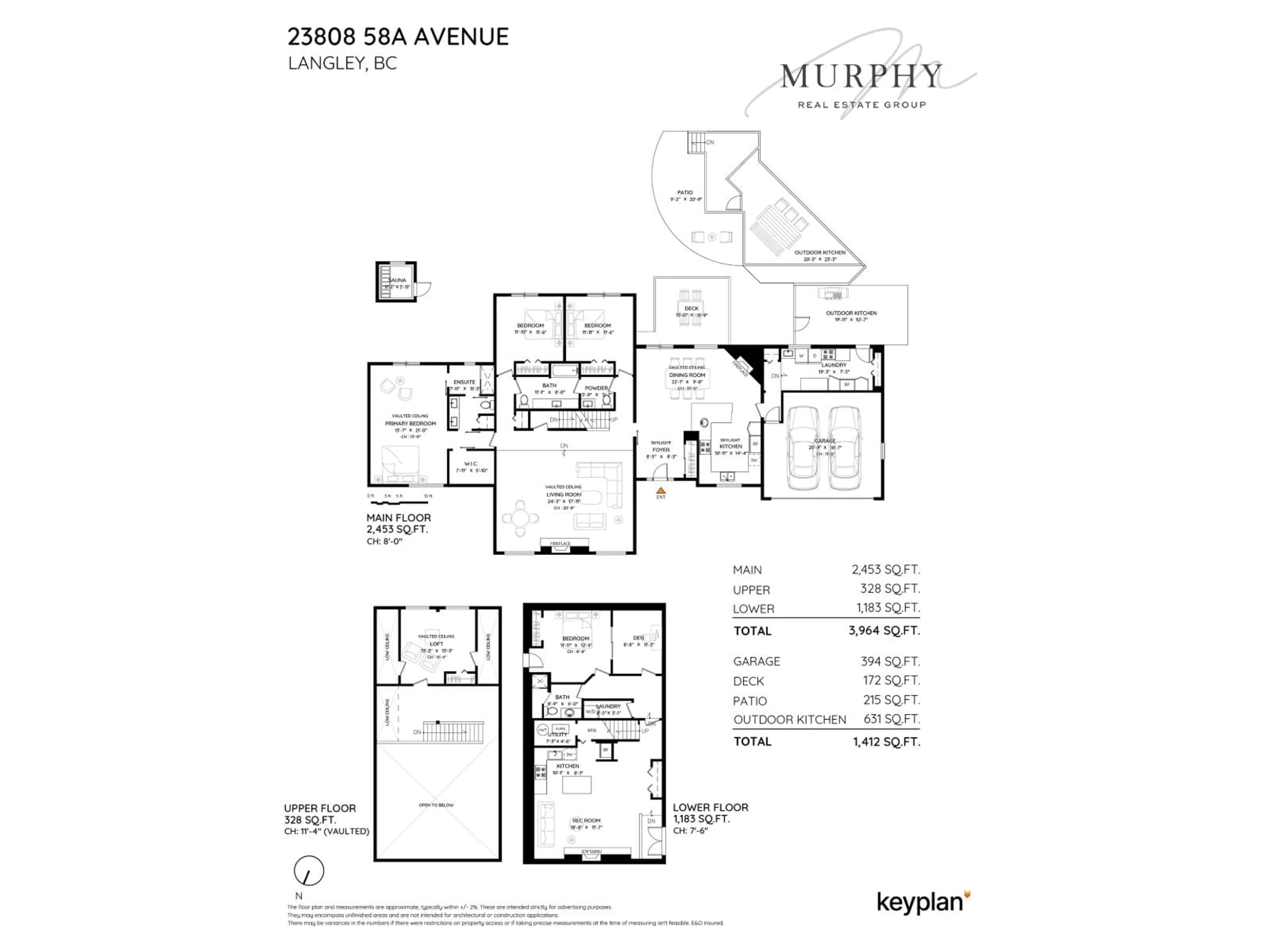 Floor plan for 23808 58A AVENUE, Langley British Columbia V2Z1A5