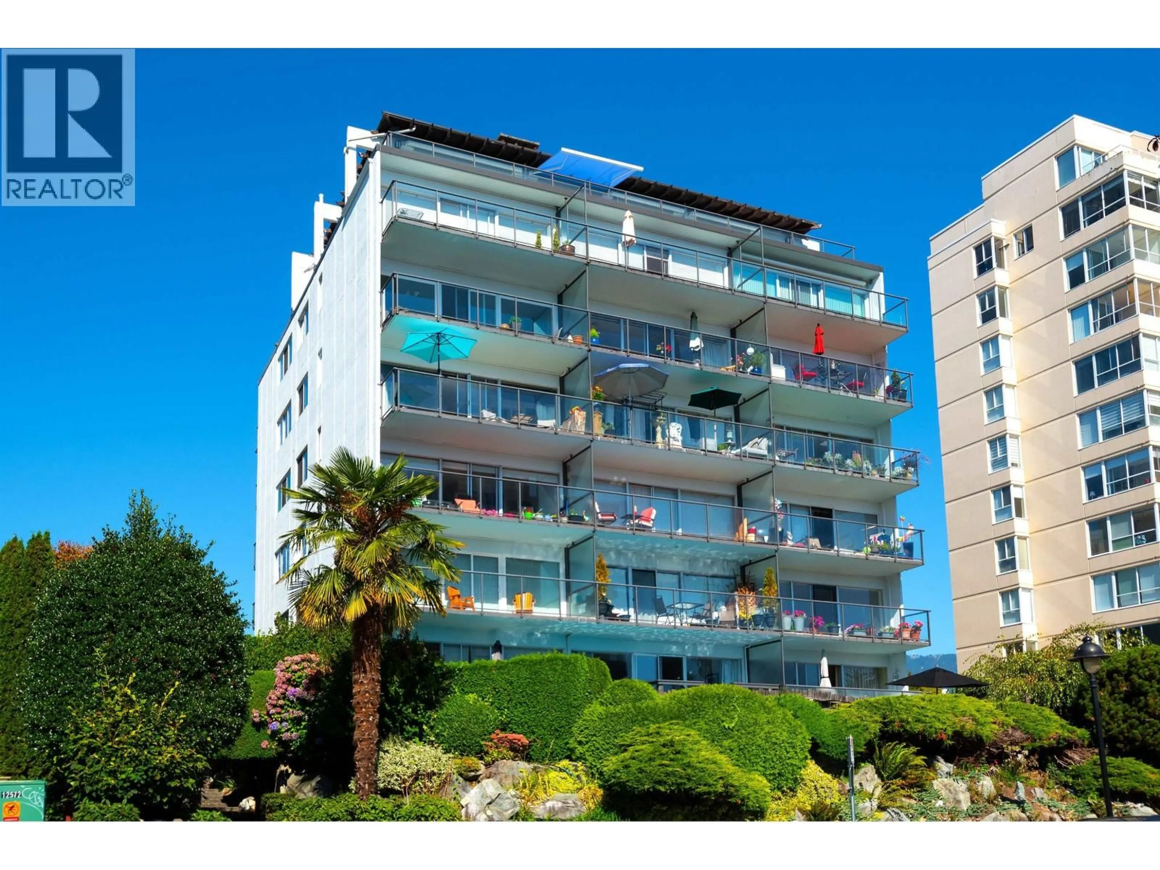 Balcony in the apartment, building for 1845 BELLEVUE AVENUE, West Vancouver British Columbia V7V1B2