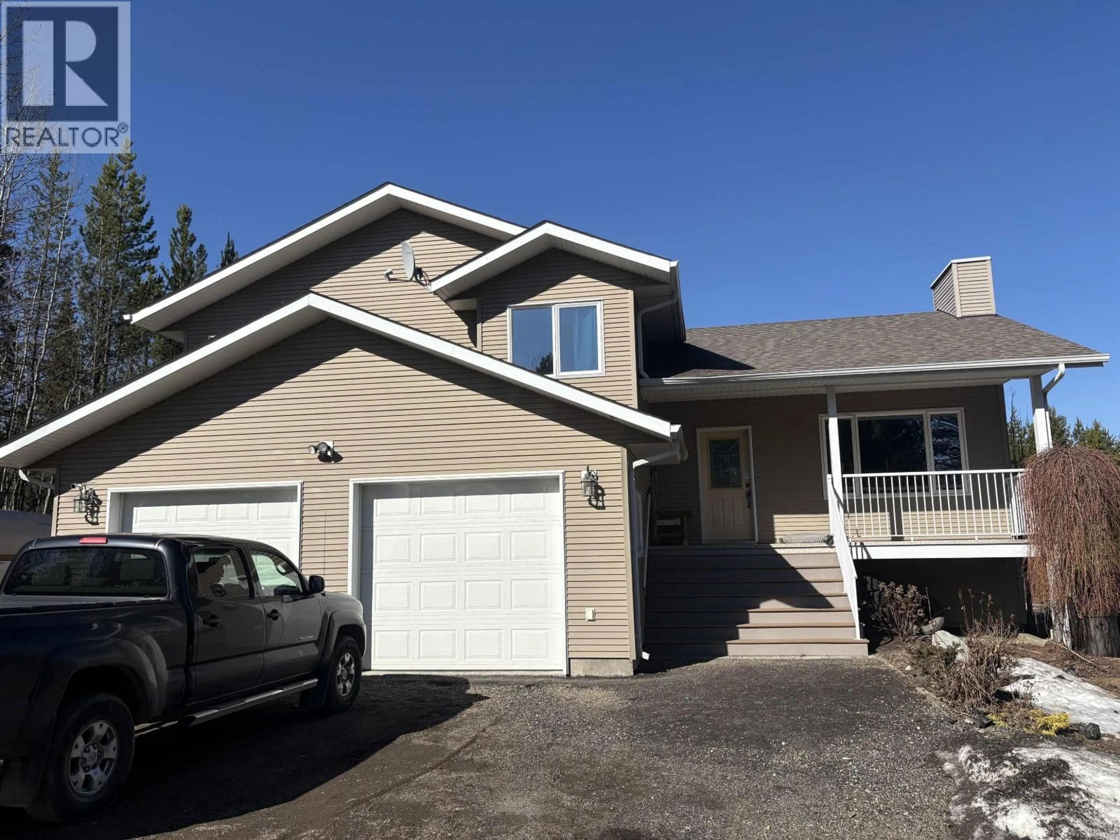 Home with vinyl exterior material, street for 9133 SYKES ROAD, Prince George British Columbia V2N6N4