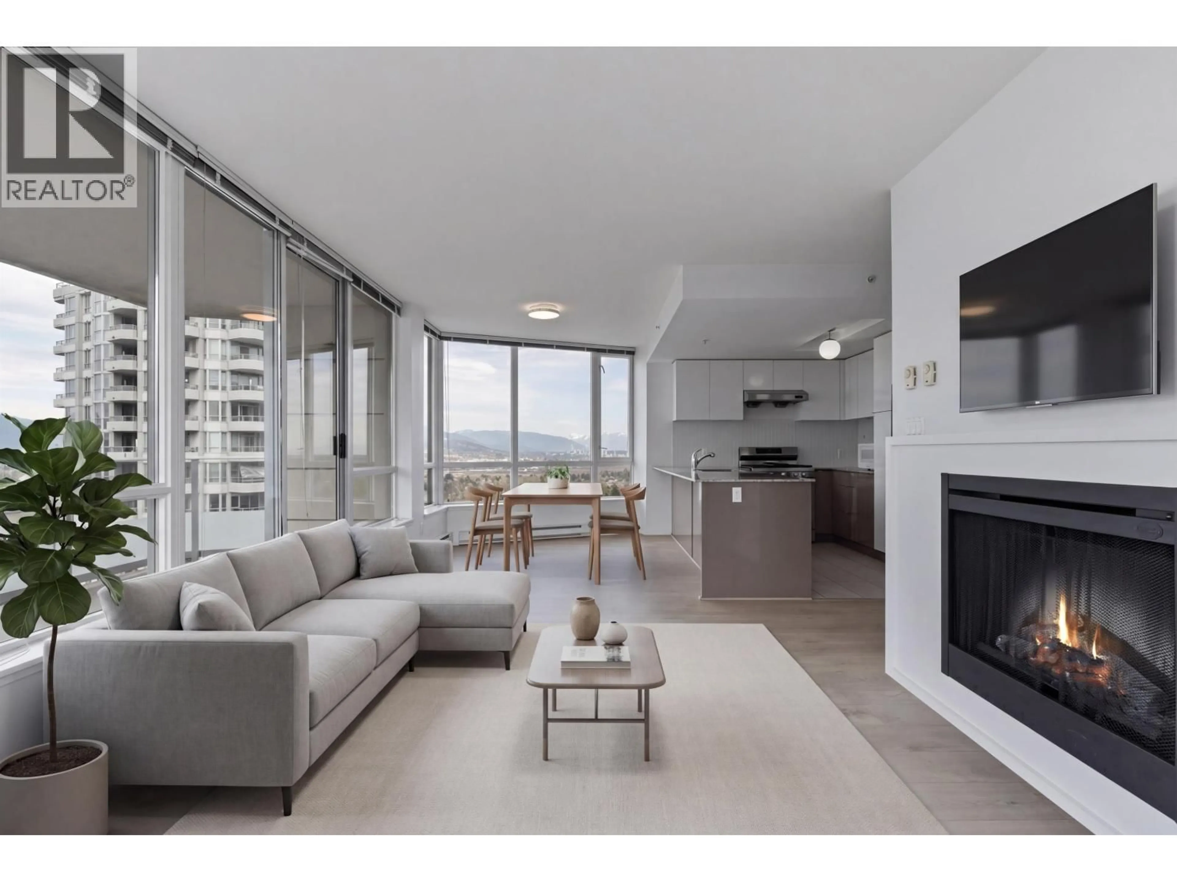 Living room with furniture, unknown for 1602 - 4808 HAZEL STREET, Burnaby British Columbia V5H0A2