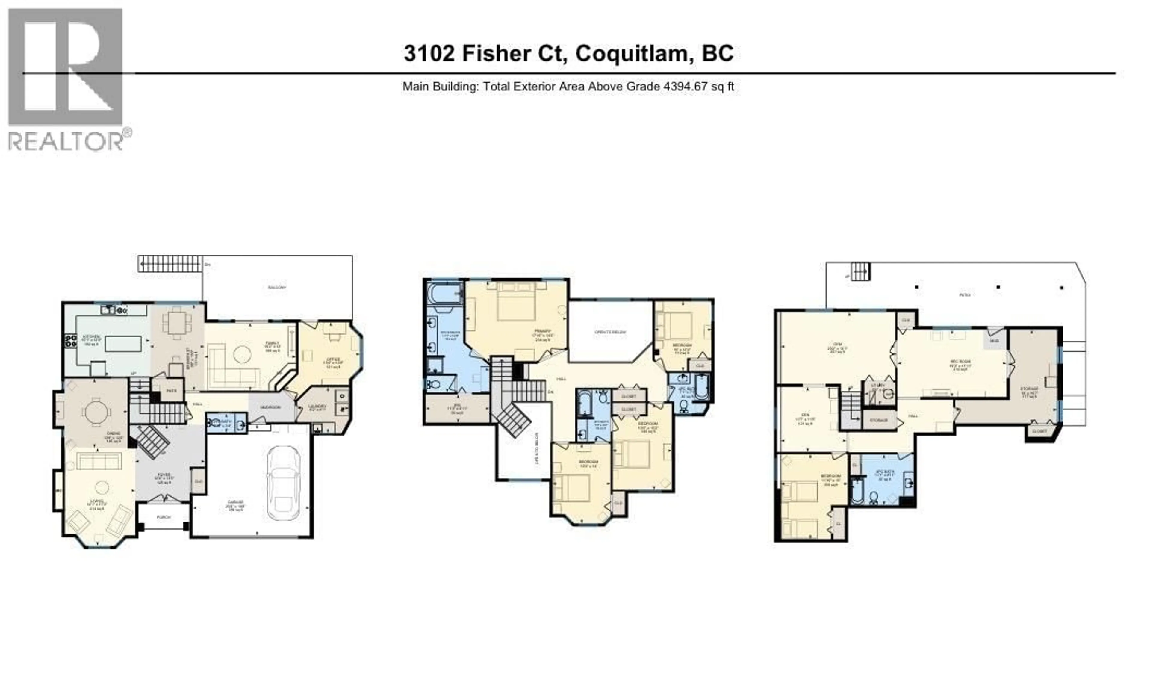 Floor plan for 3102 FISHER COURT, Coquitlam British Columbia V3E2R8