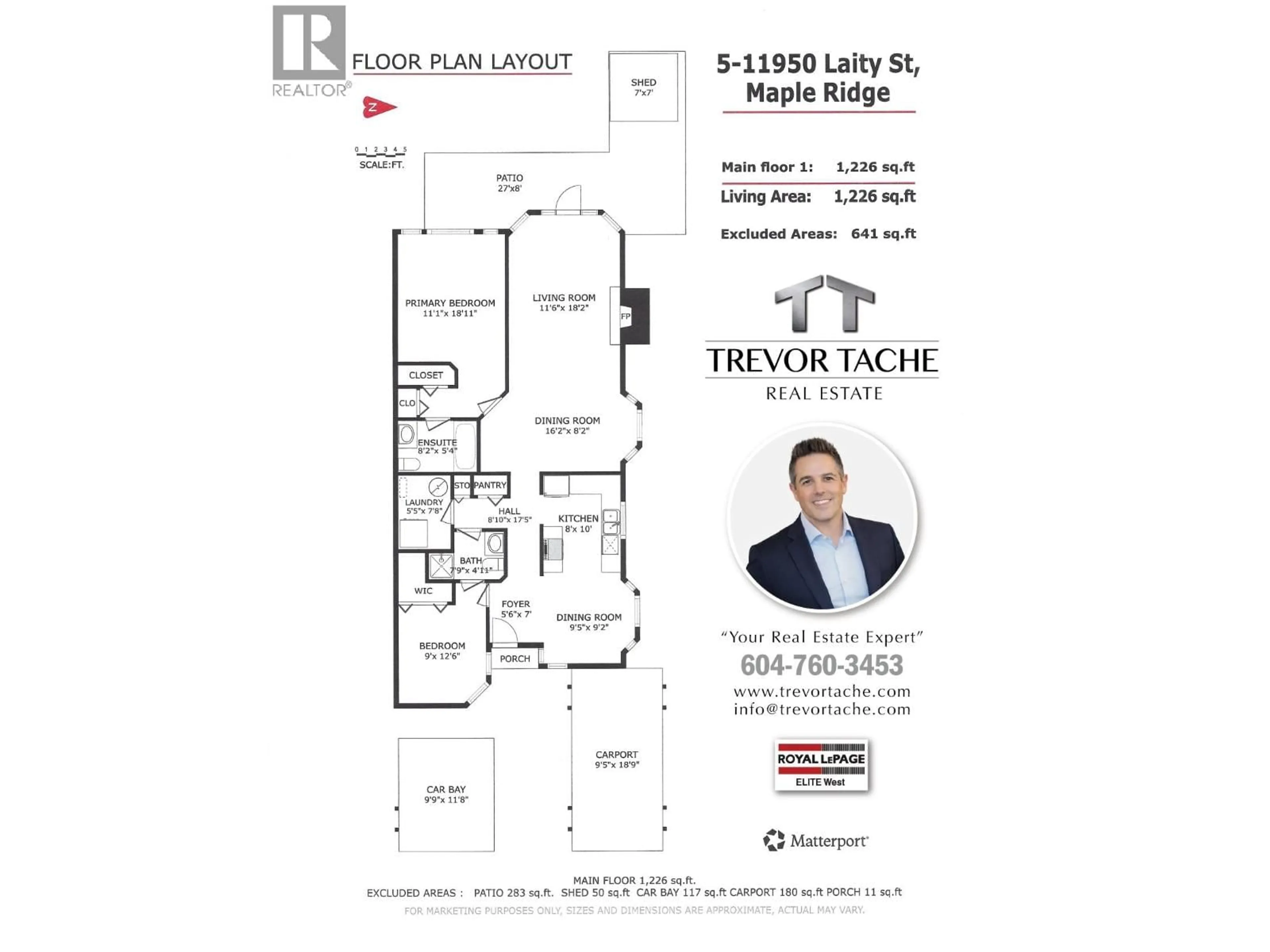 Floor plan for 5 - 11950 LAITY STREET, Maple Ridge British Columbia V2X5A6