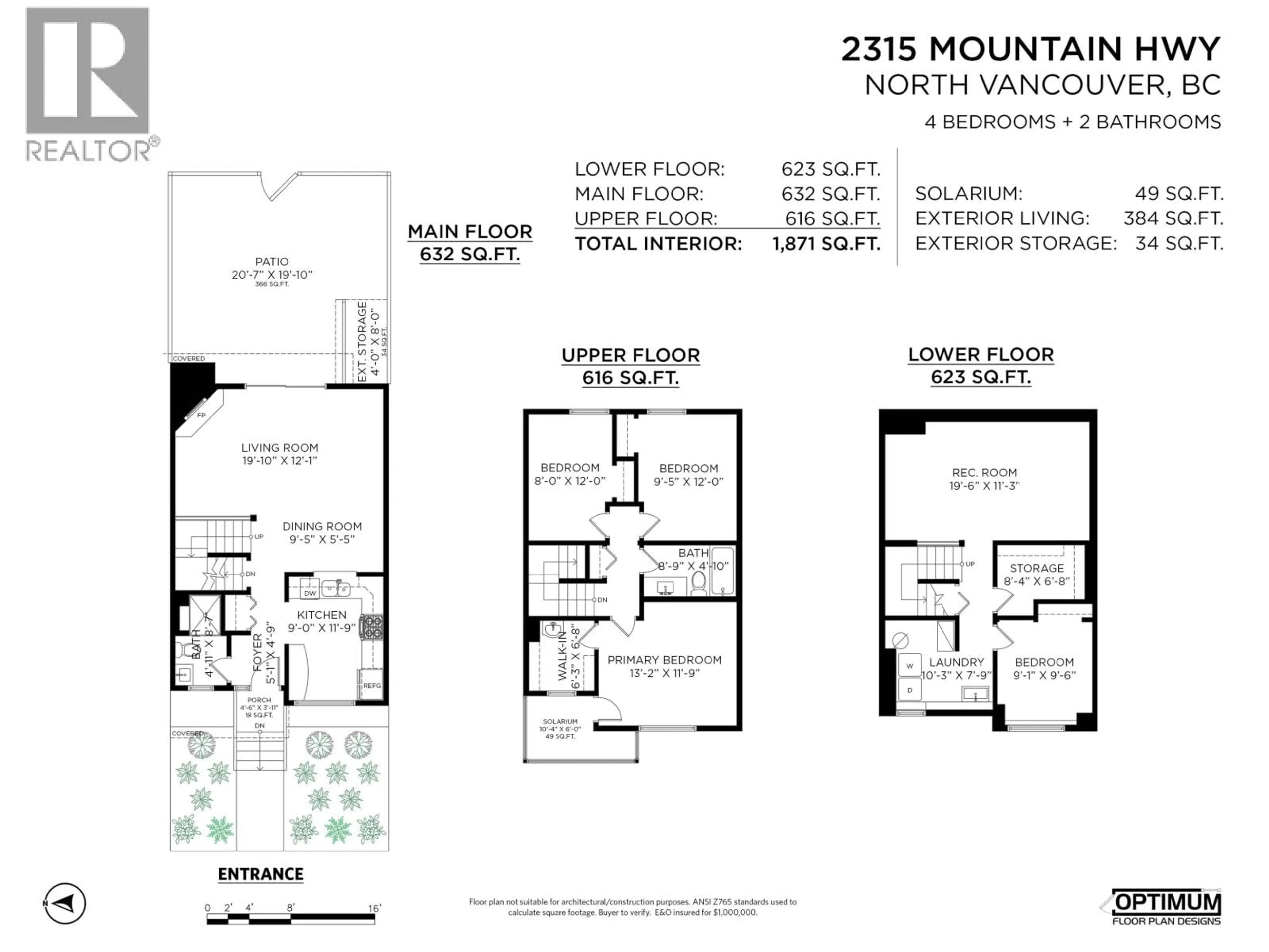Floor plan for 2315 MOUNTAIN HIGHWAY, North Vancouver British Columbia V7J2N2