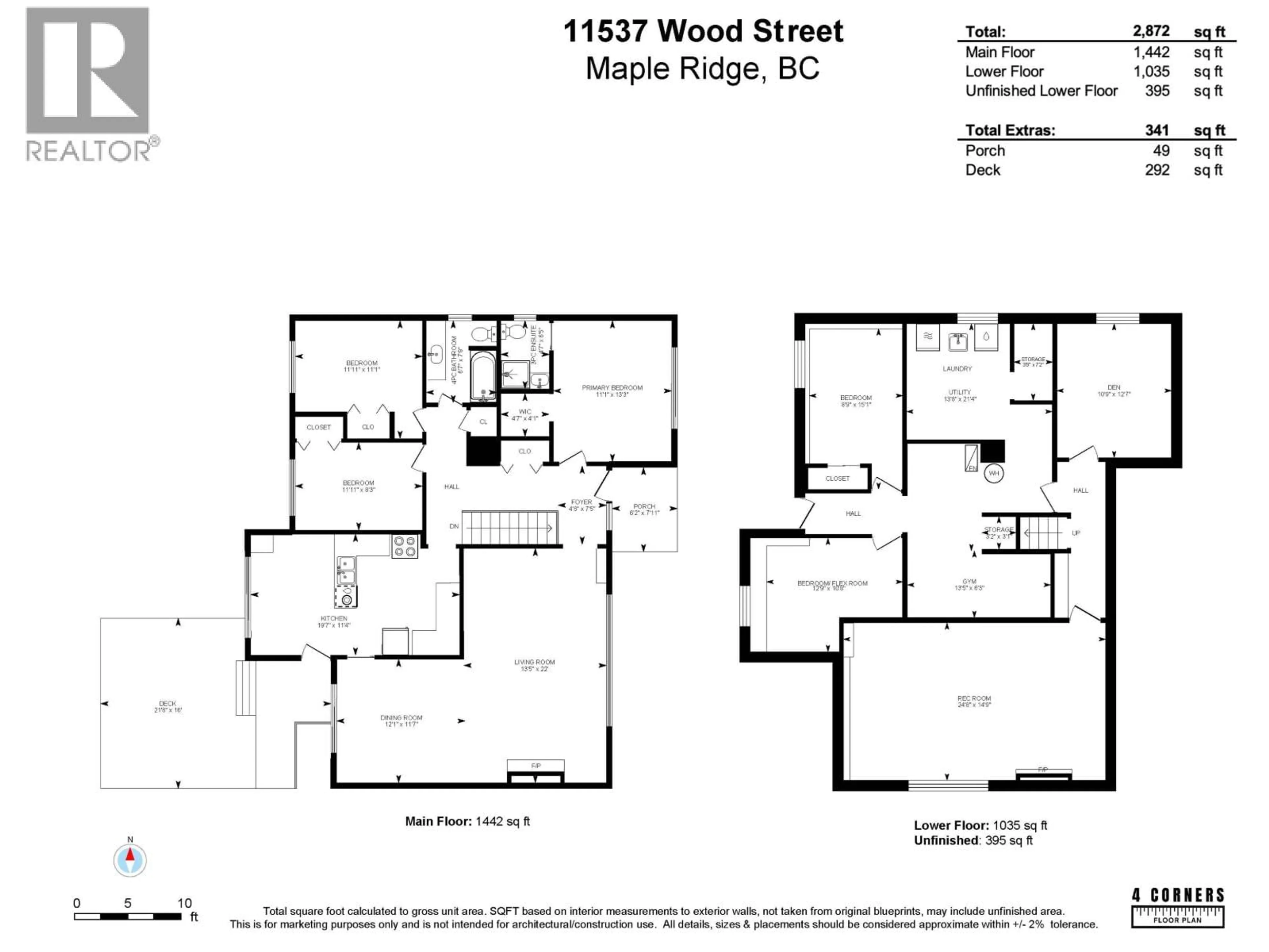 Floor plan for 11537 WOOD STREET, Maple Ridge British Columbia V2X5A1