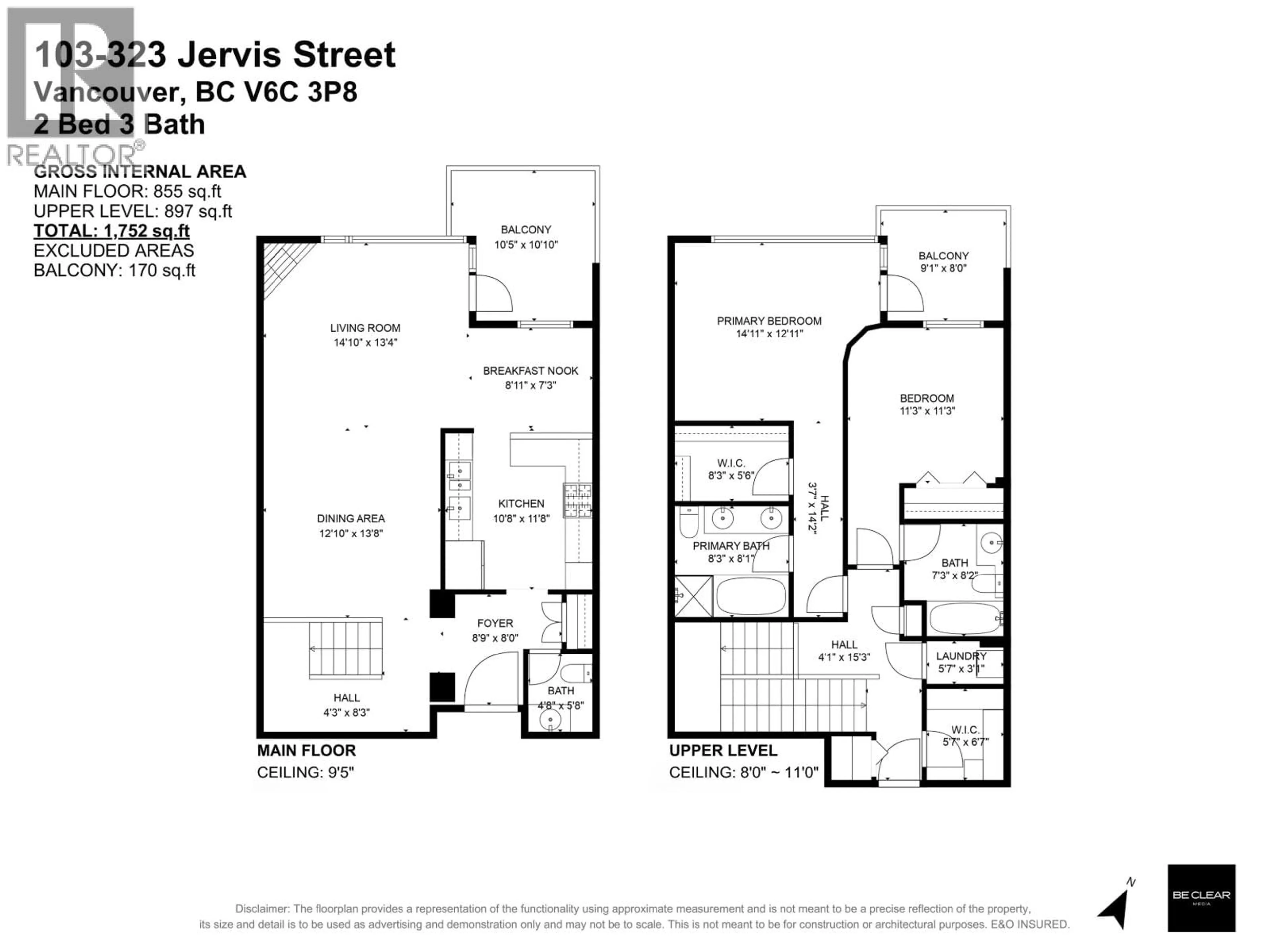 Floor plan for 103 - 323 JERVIS STREET, Vancouver British Columbia V6C3P8