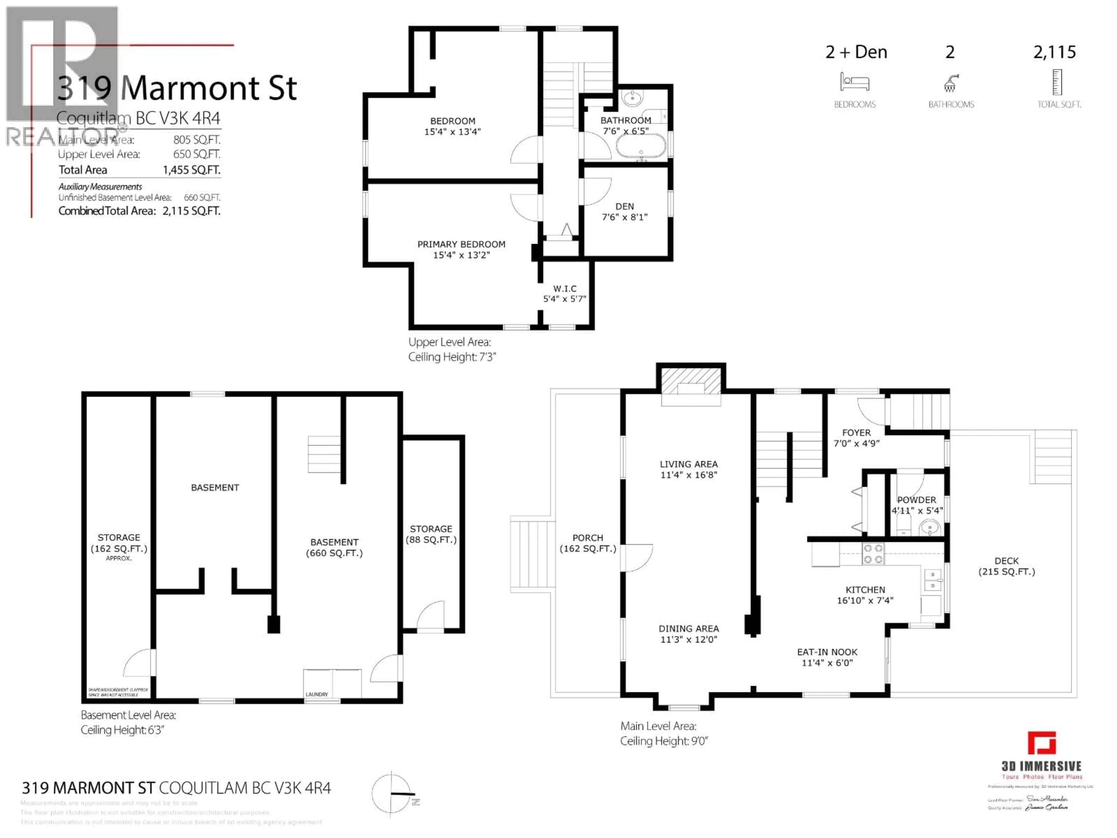 Floor plan for 319 MARMONT STREET, Coquitlam British Columbia V3K4R4